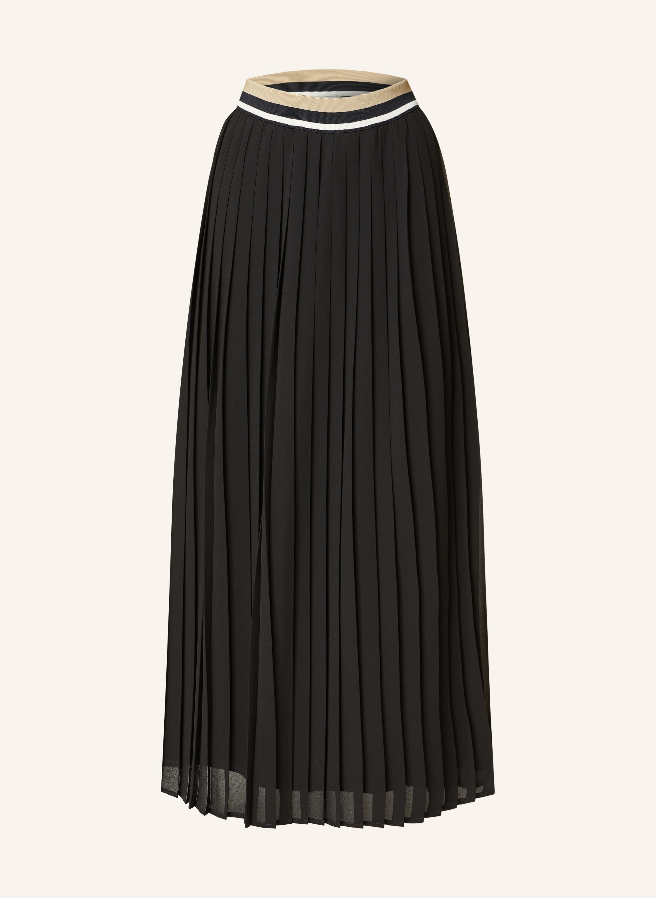 MONCLER Pleated skirt in black