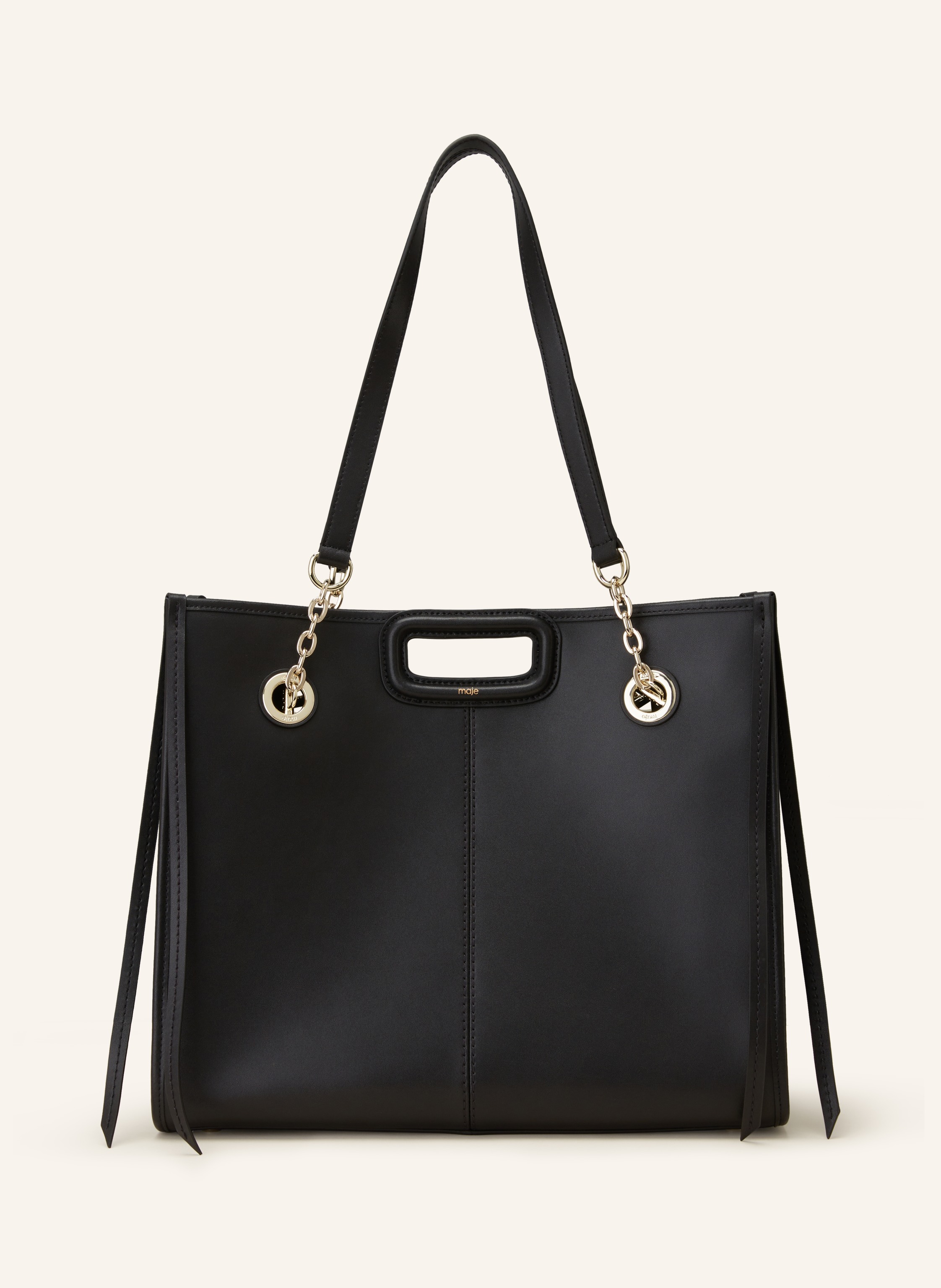 maje Schultertasche in schwarz