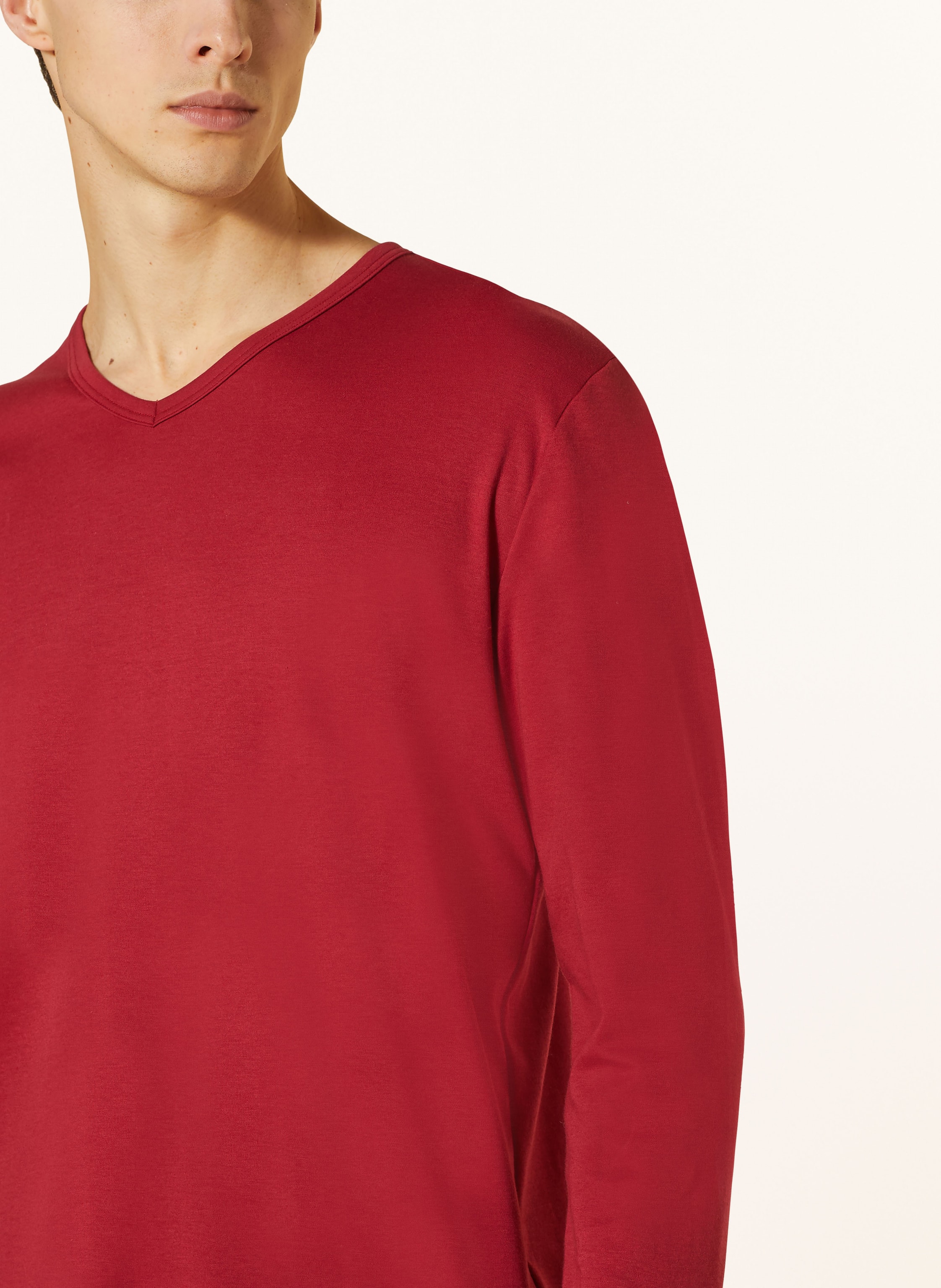 Thumbnail - Mey Schlafshirt Serie Solid Night rot