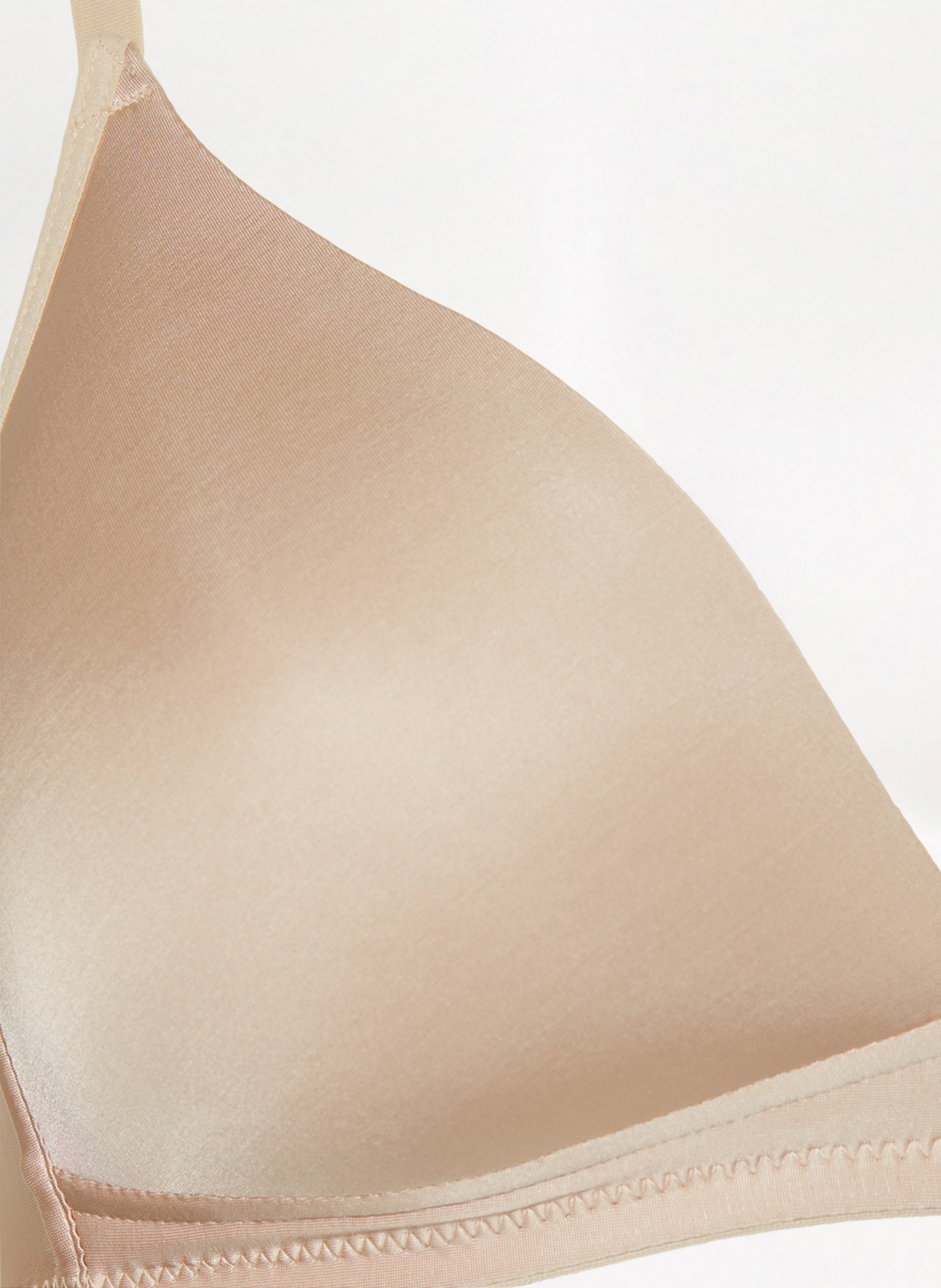 Thumbnail - Hanro Schalen-Bh Satin Deluxe Aus Satin beige