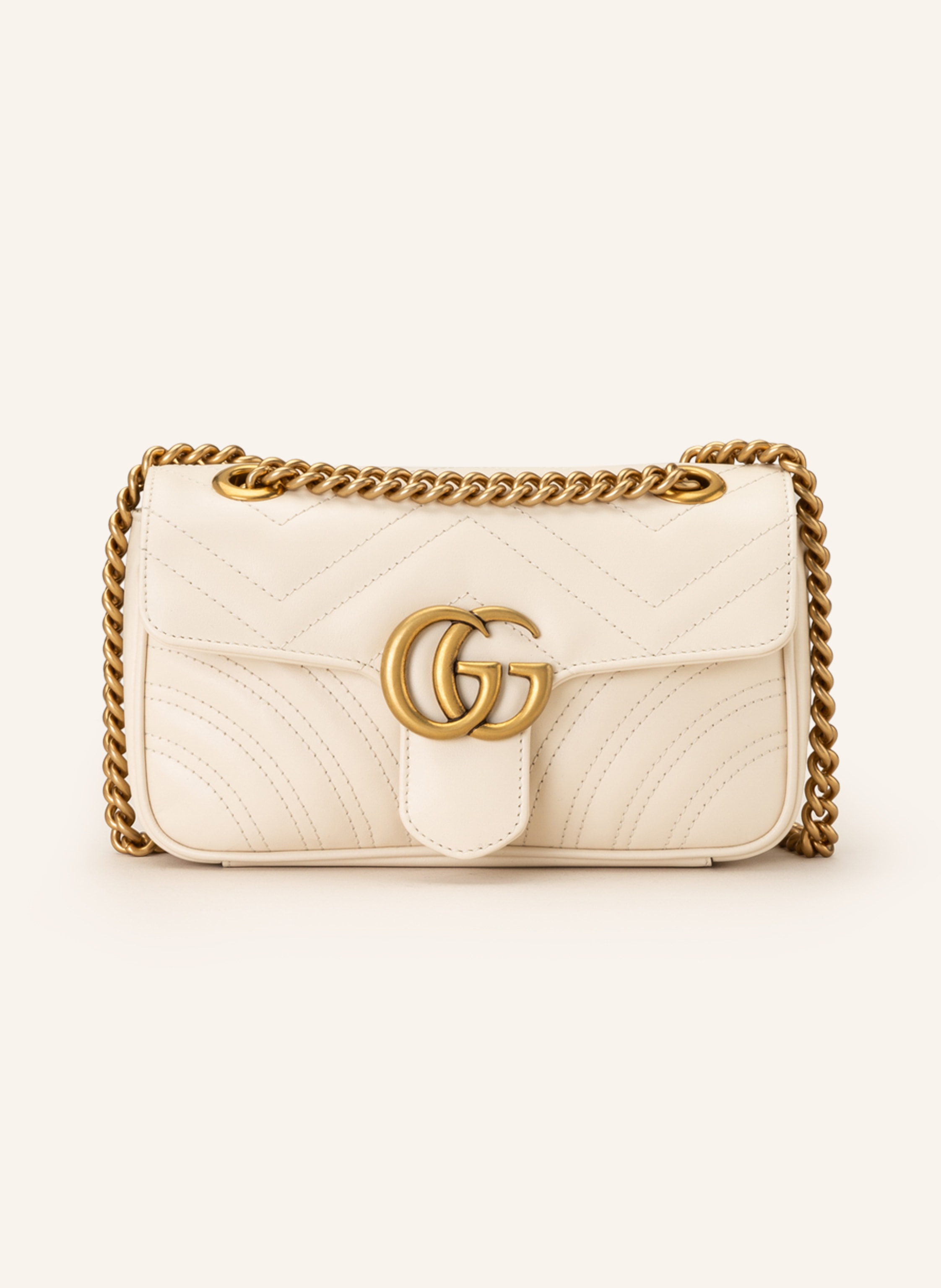 GUCCI Shoulder bag GG MARMONT MINI in mystic white | Breuninger