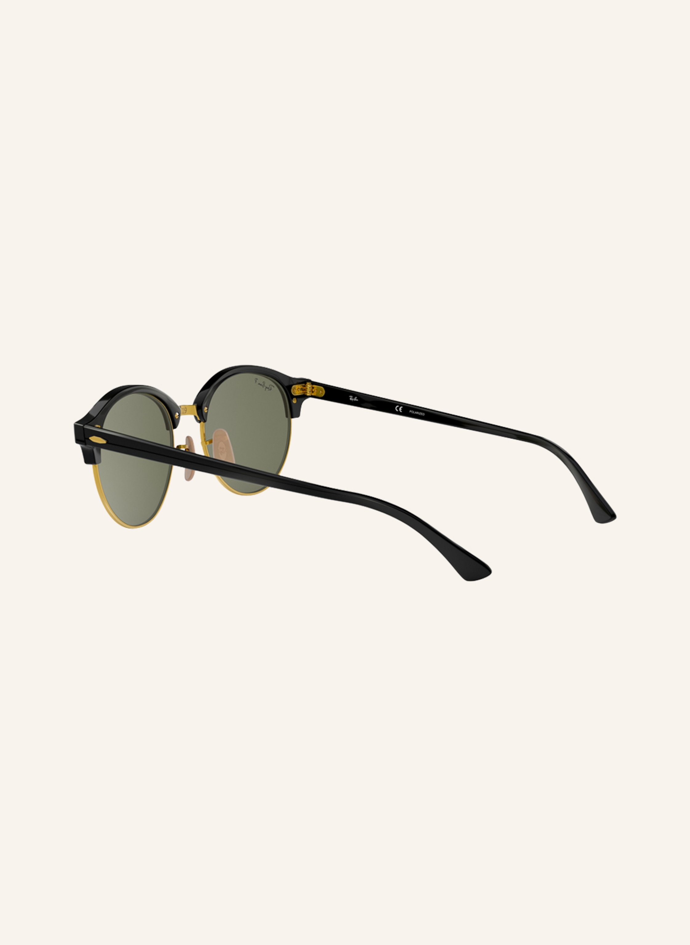 Thumbnail - Ray-Ban Sonnenbrille rb4246 Clubround schwarz