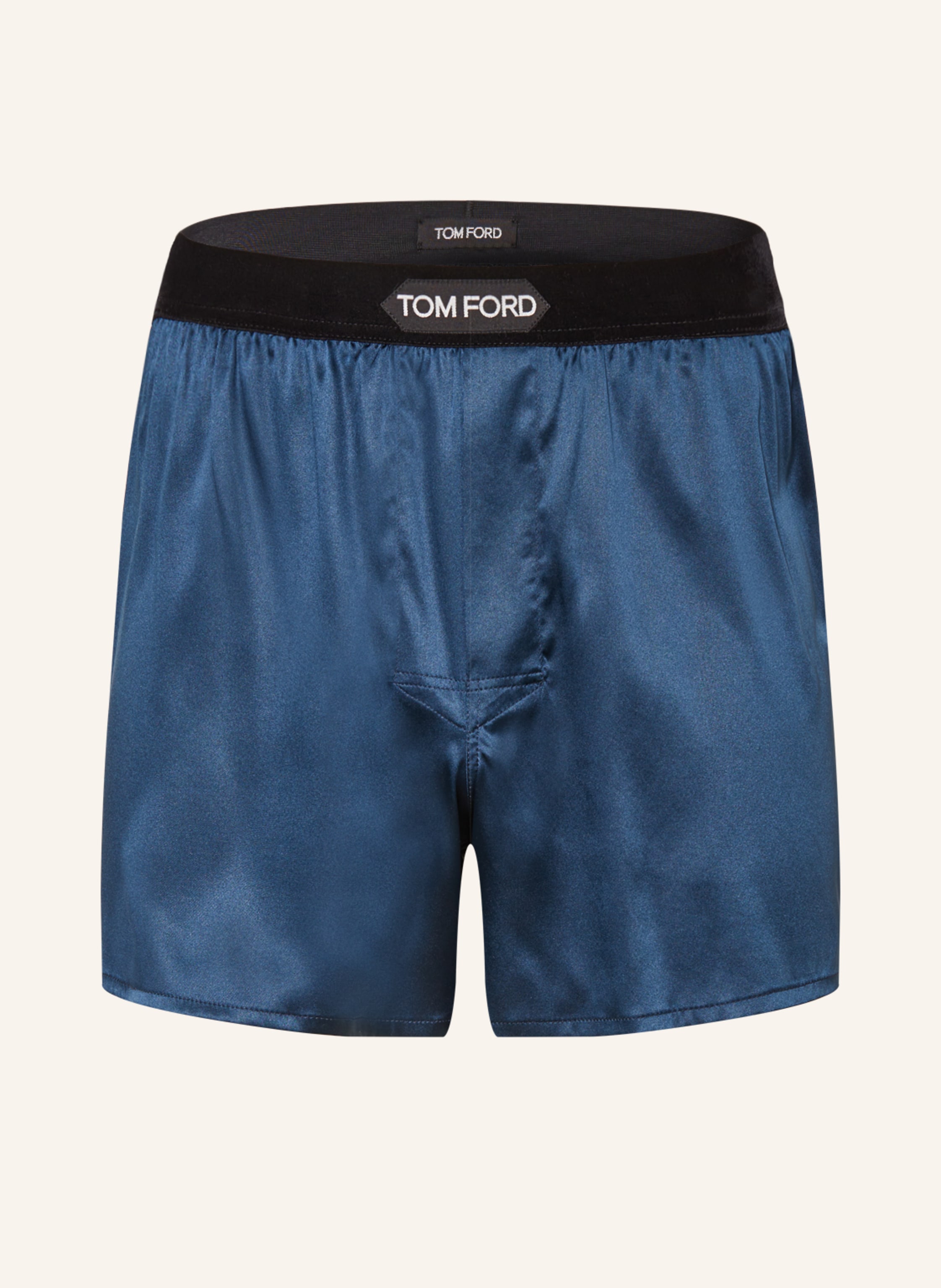 Tom Ford Tom Ford Boxershorts Aus Seide blau in DUNKELBLAU