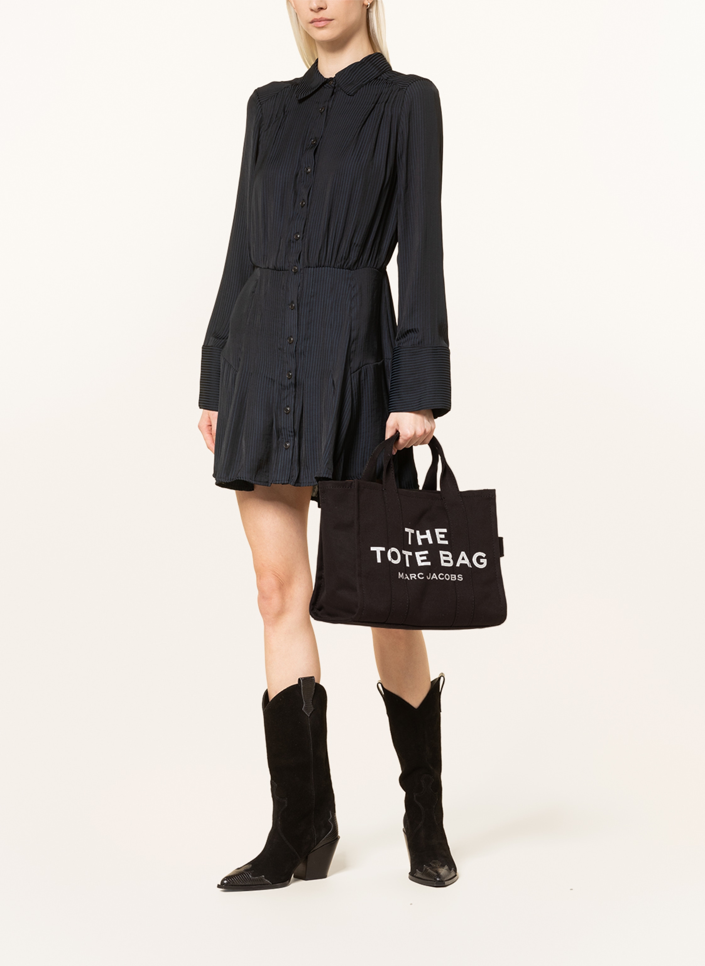 Thumbnail - Marc Jacobs Handtasche The Medium Tote Bag schwarz