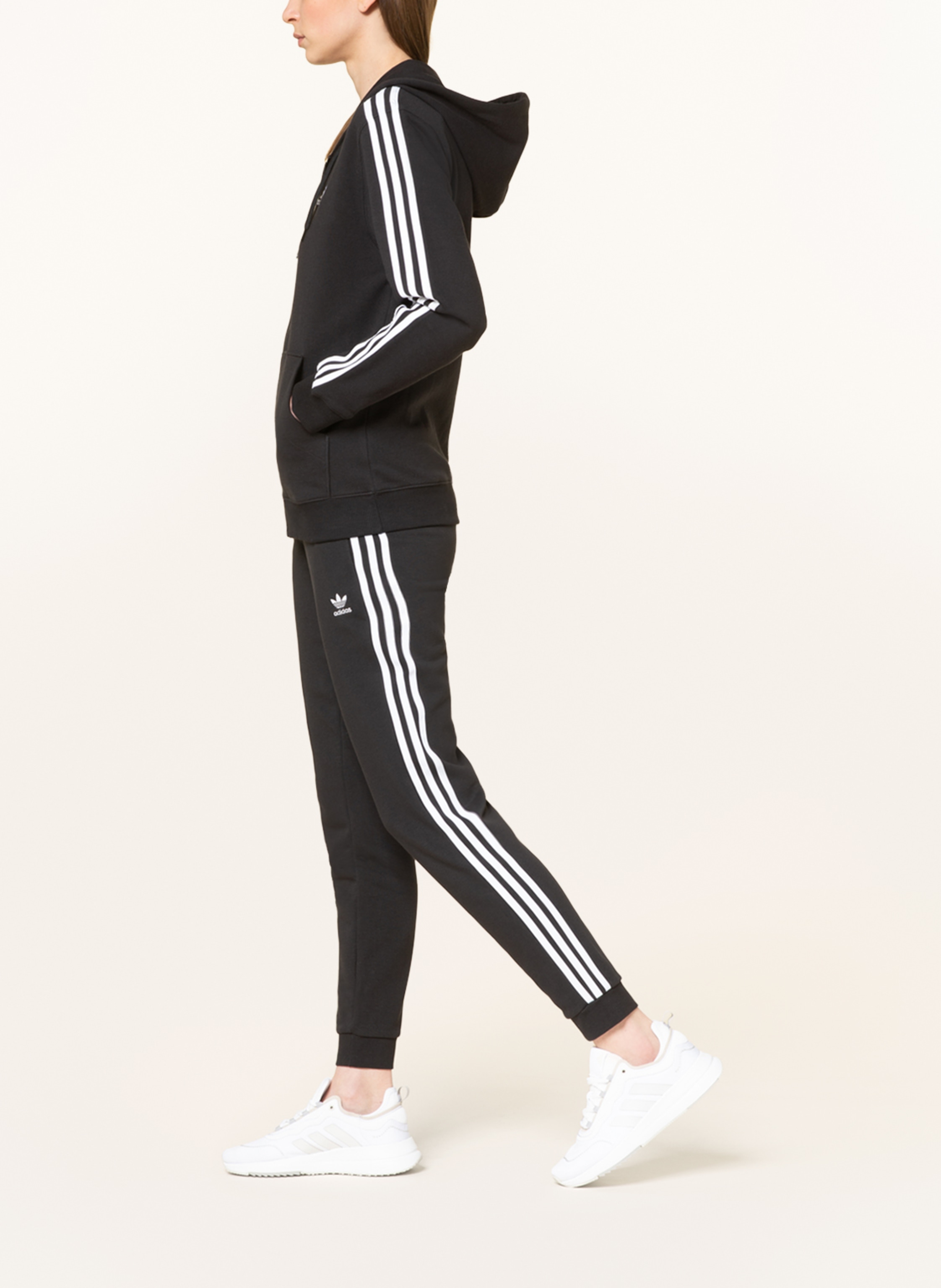 Thumbnail - Adidas Sweatjacke Essentials 3-Stripes French Terry Regular Full Zip schwarz