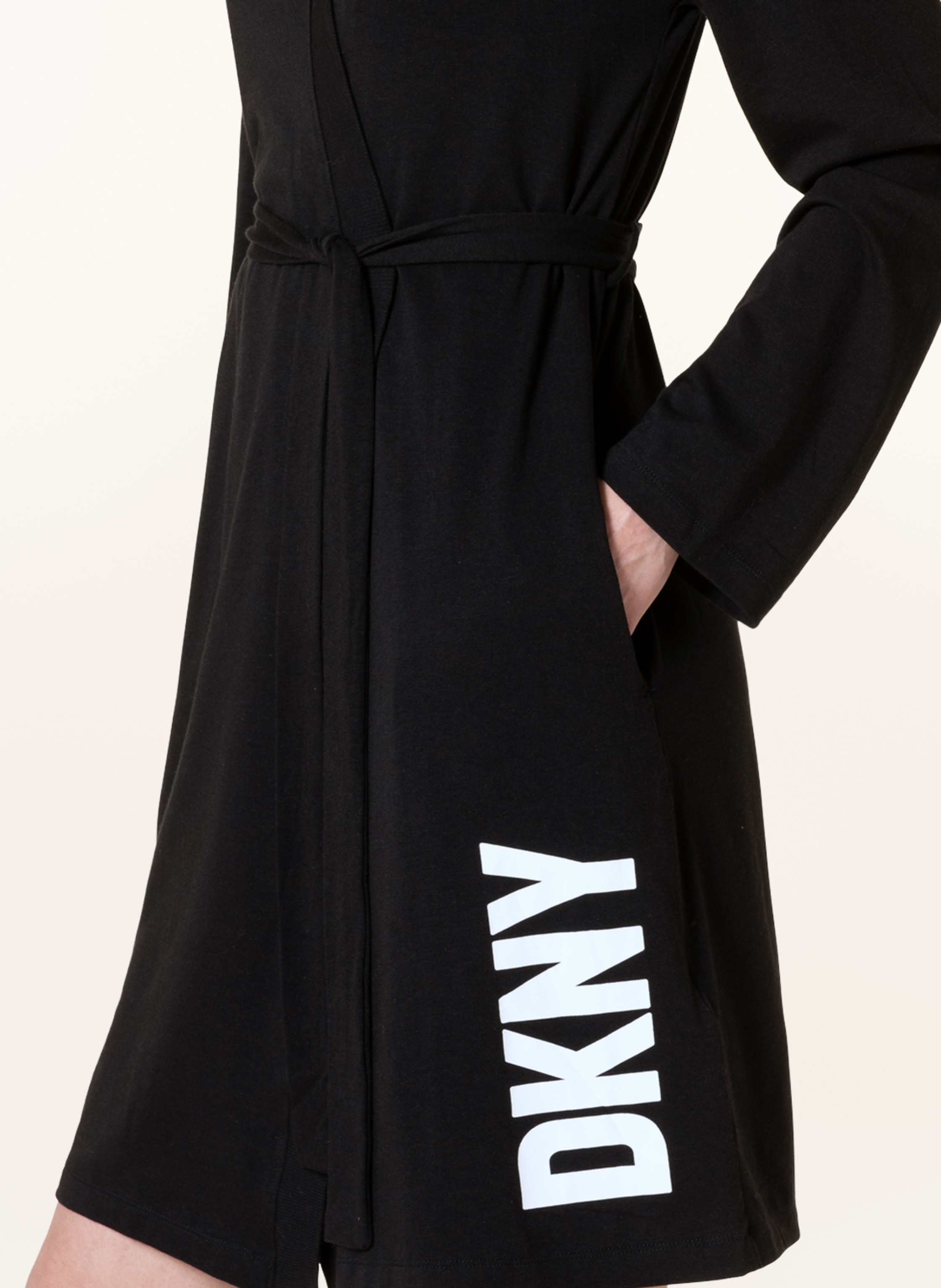 Thumbnail - Dkny Damen-Morgenmantel Must Have Basics schwarz