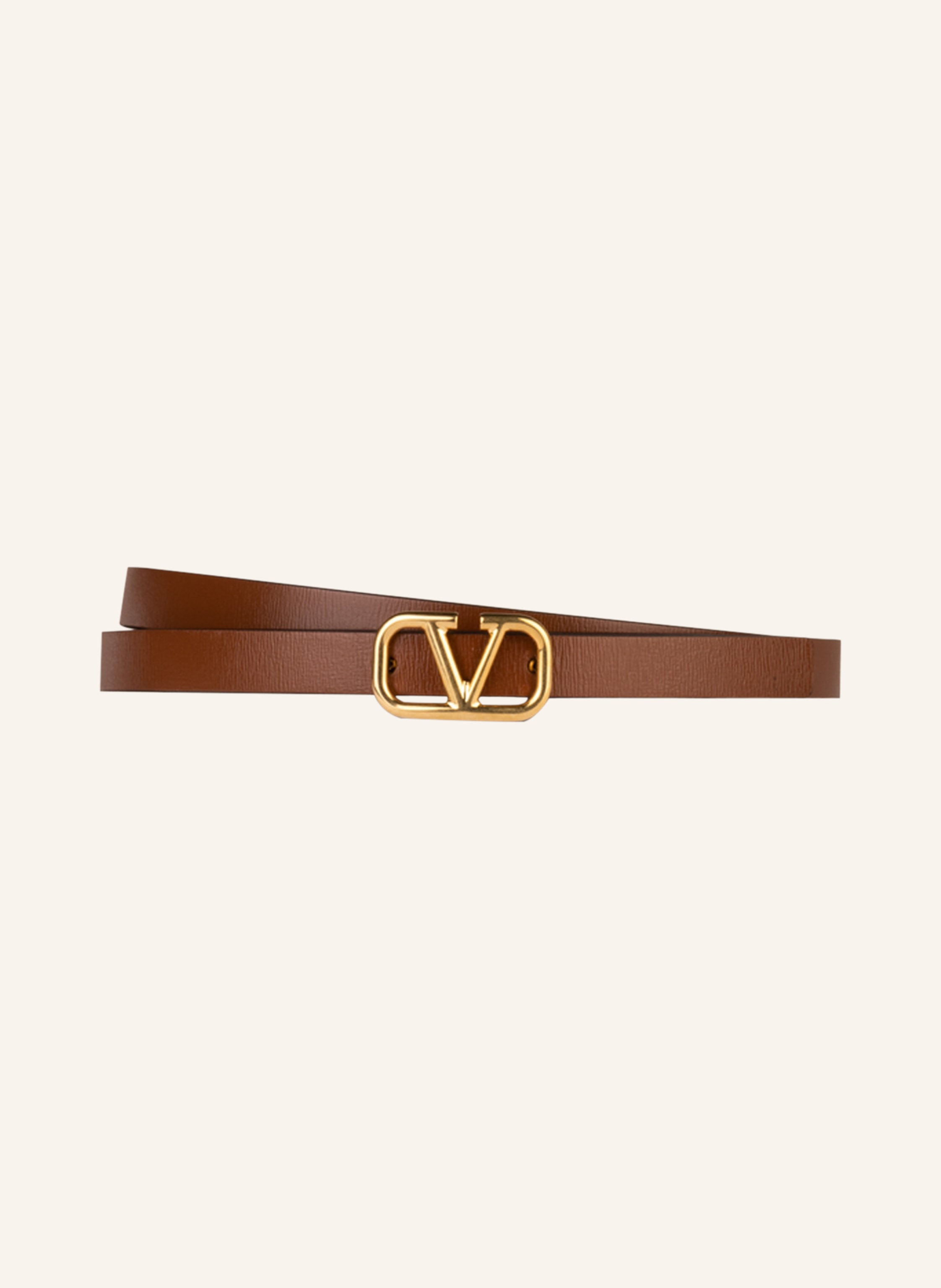 valentino belt men Brown Leather 46 XL New