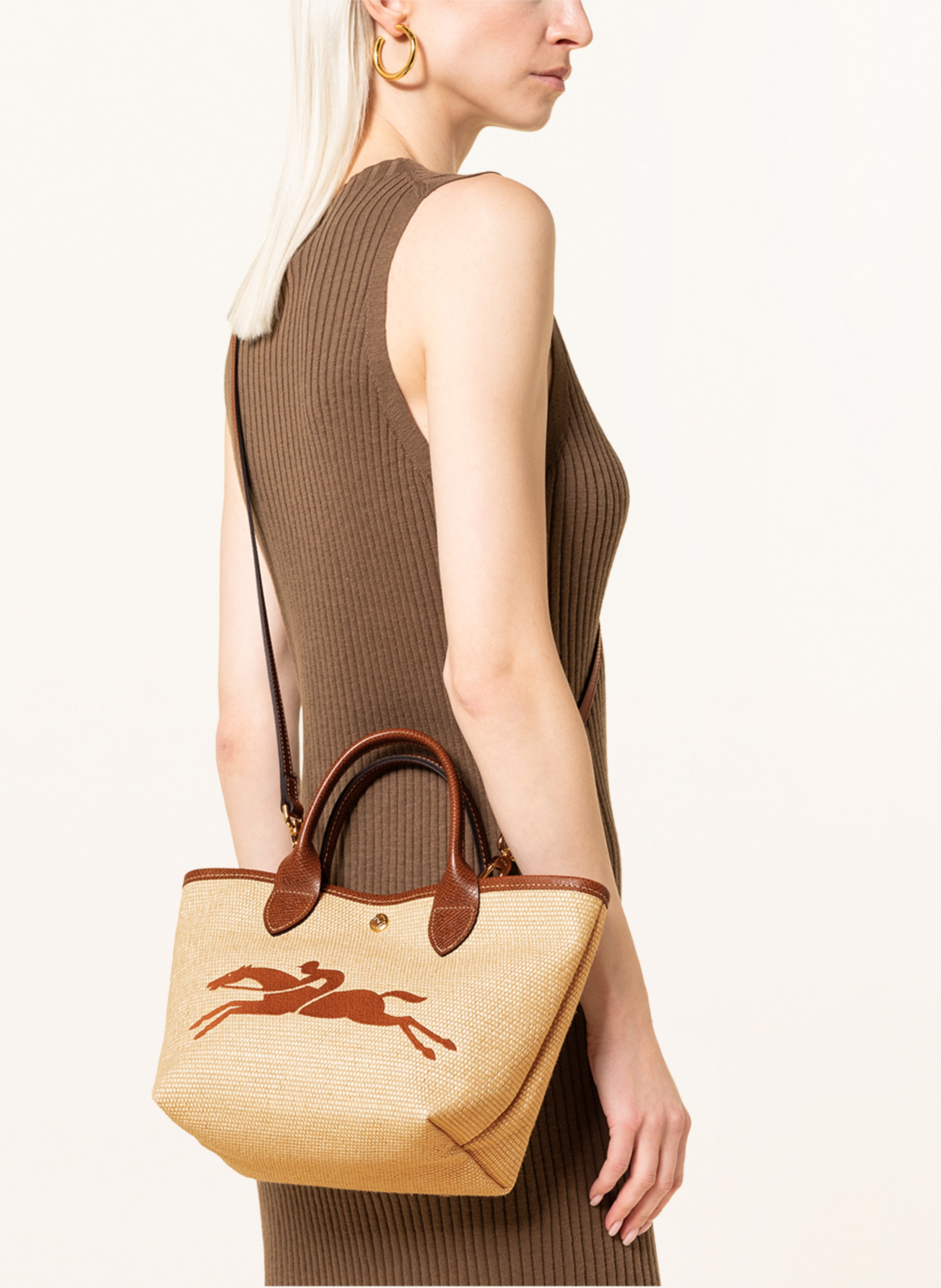 Thumbnail - Longchamp Handtasche Le Panier Pliage S braun