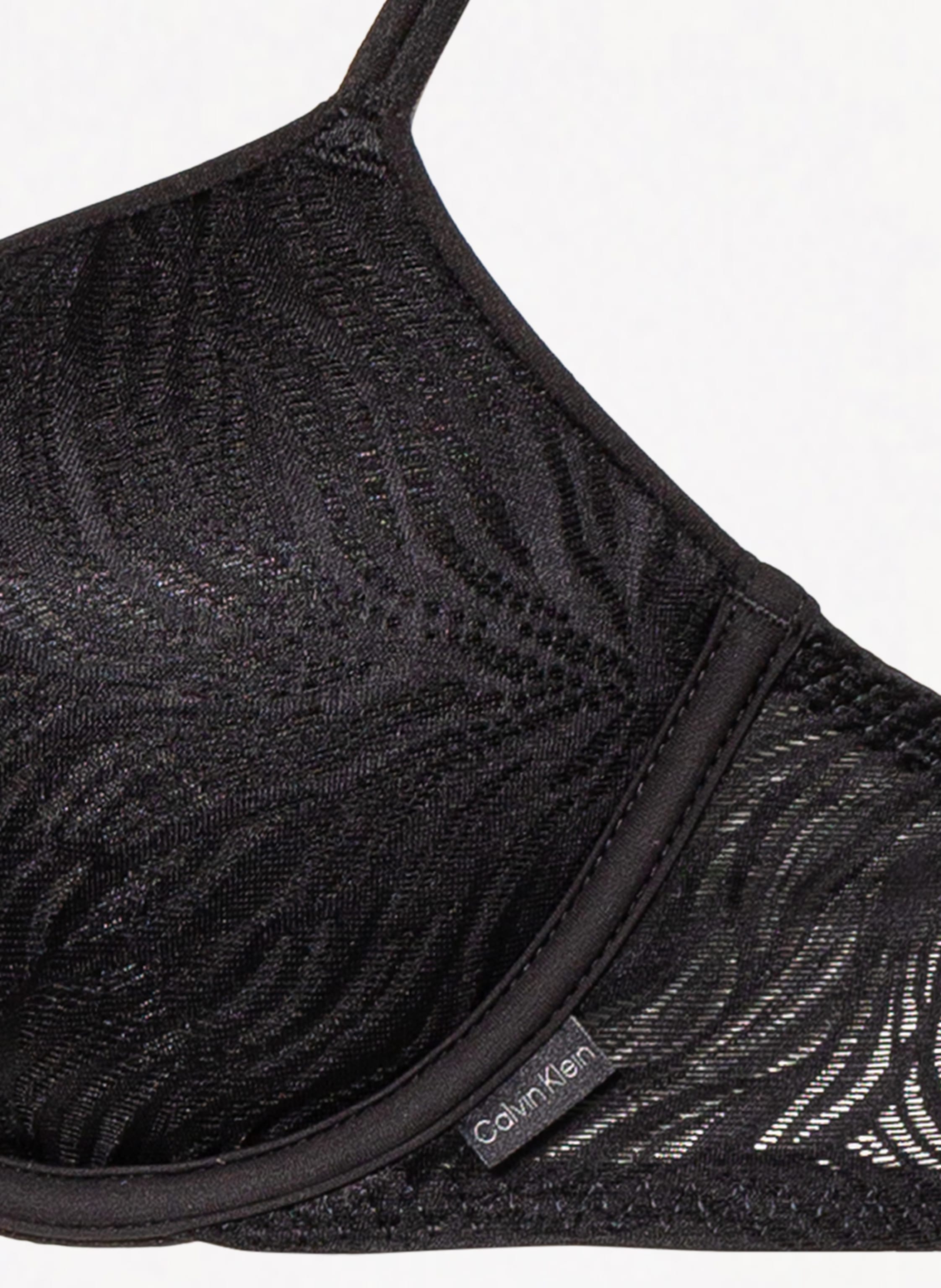 Calvin Klein Schalen-Bh Sheer Marquisette schwarz – Bild 2