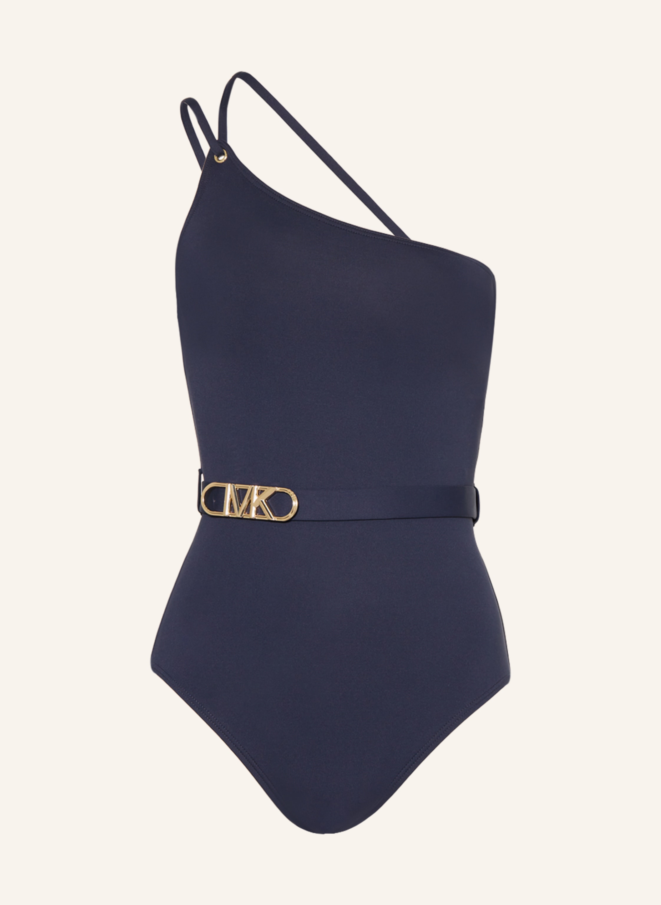 MICHAEL KORS One-shoulder swimsuit SOLIDS in dark blue | Breuninger