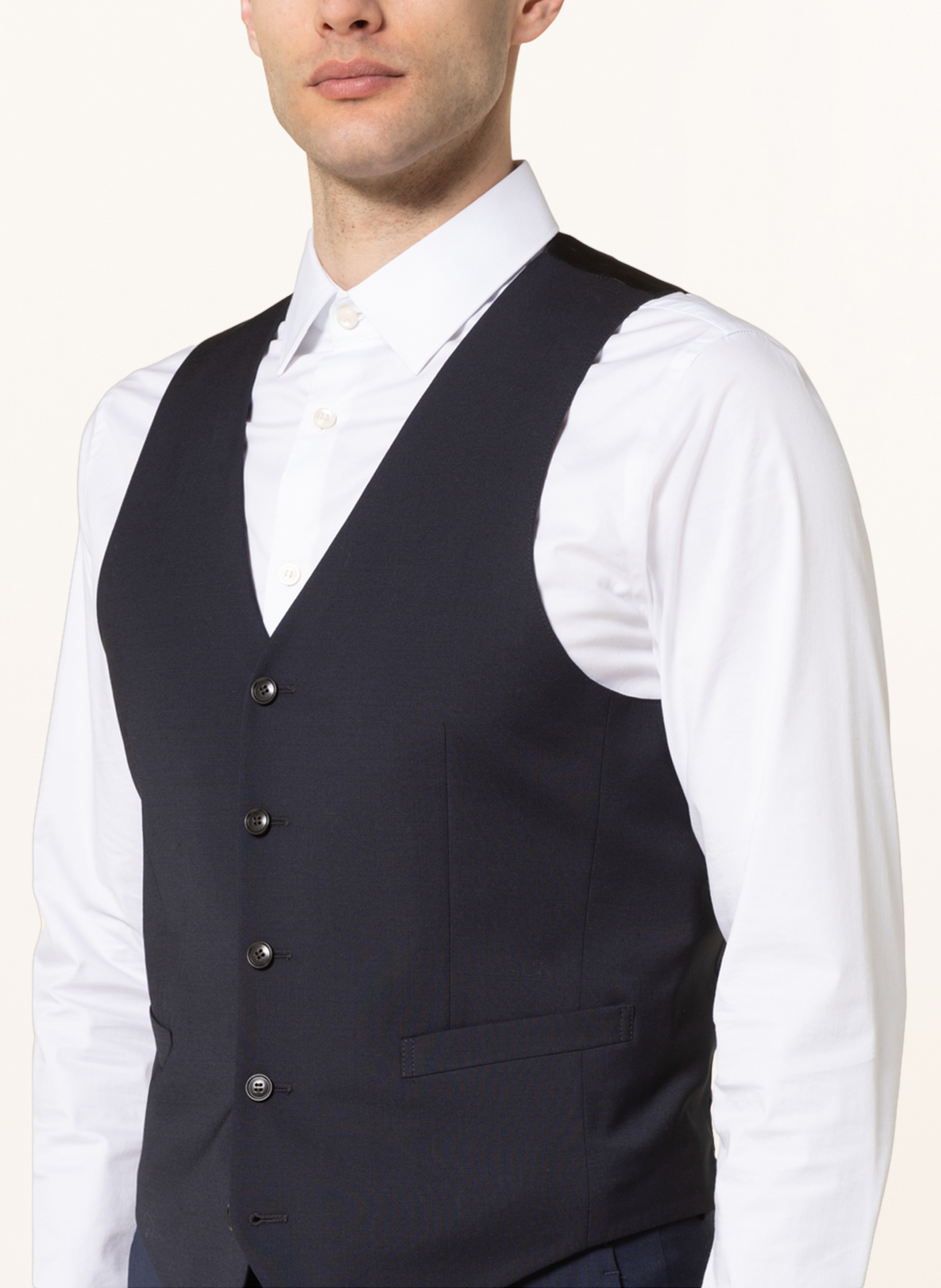 Thumbnail - Tiger Of Sweden Anzugweste Wayde Extra Slim Fit blau