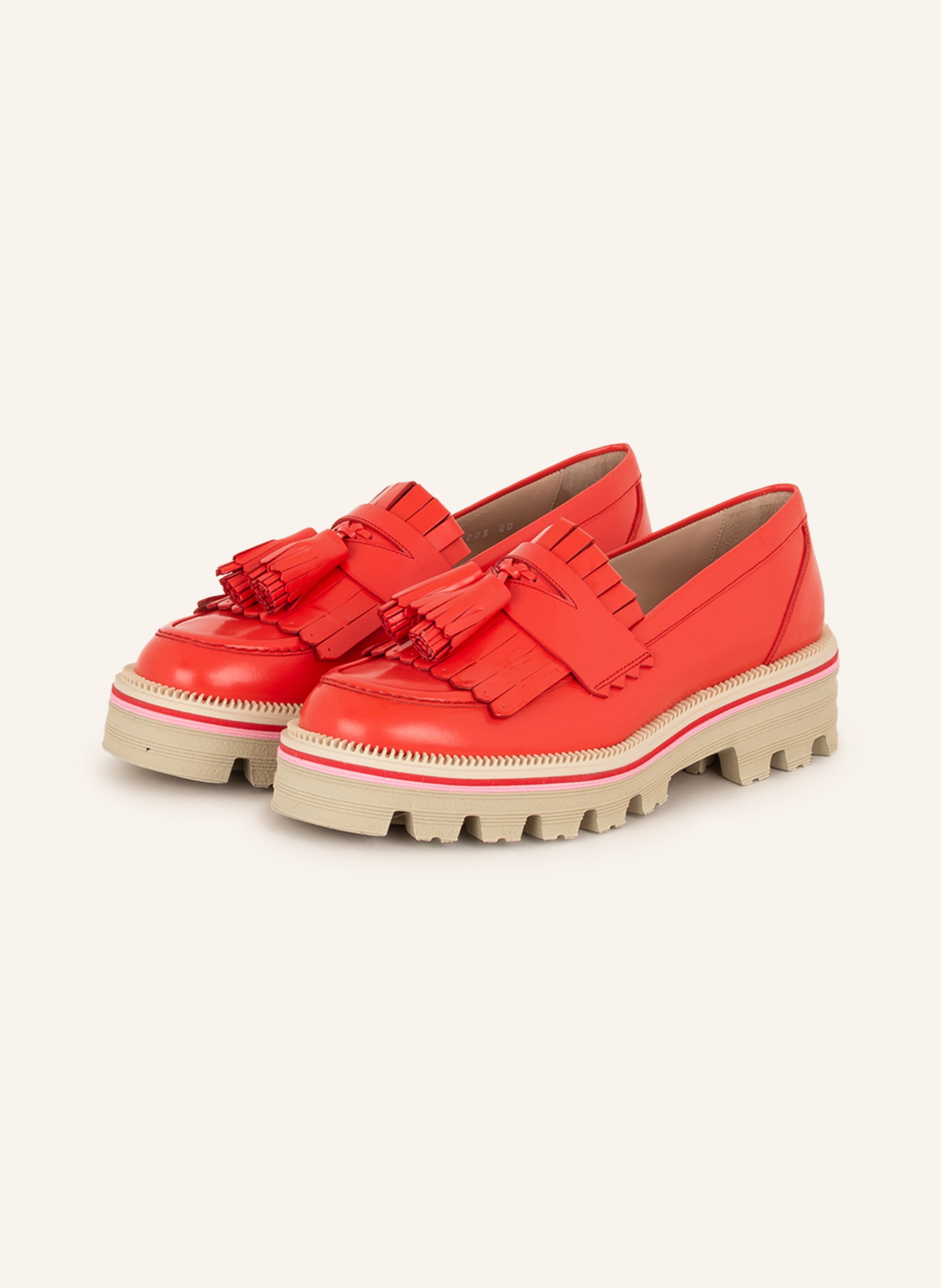 Pertini Penny loafers in red