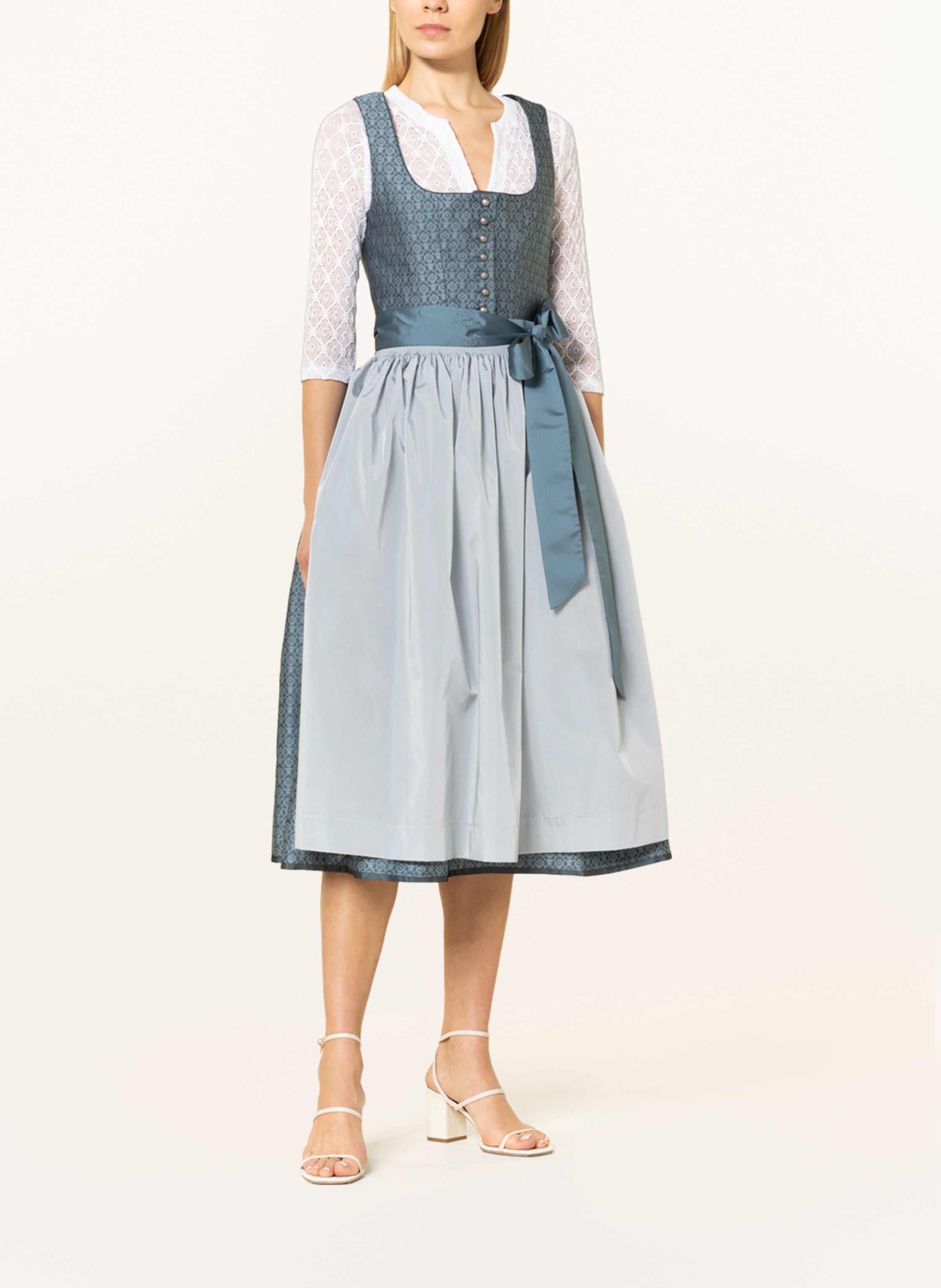 Thumbnail - Waldorff Dirndlbluse Aus Spitze Mit 3/4-Arm weiss