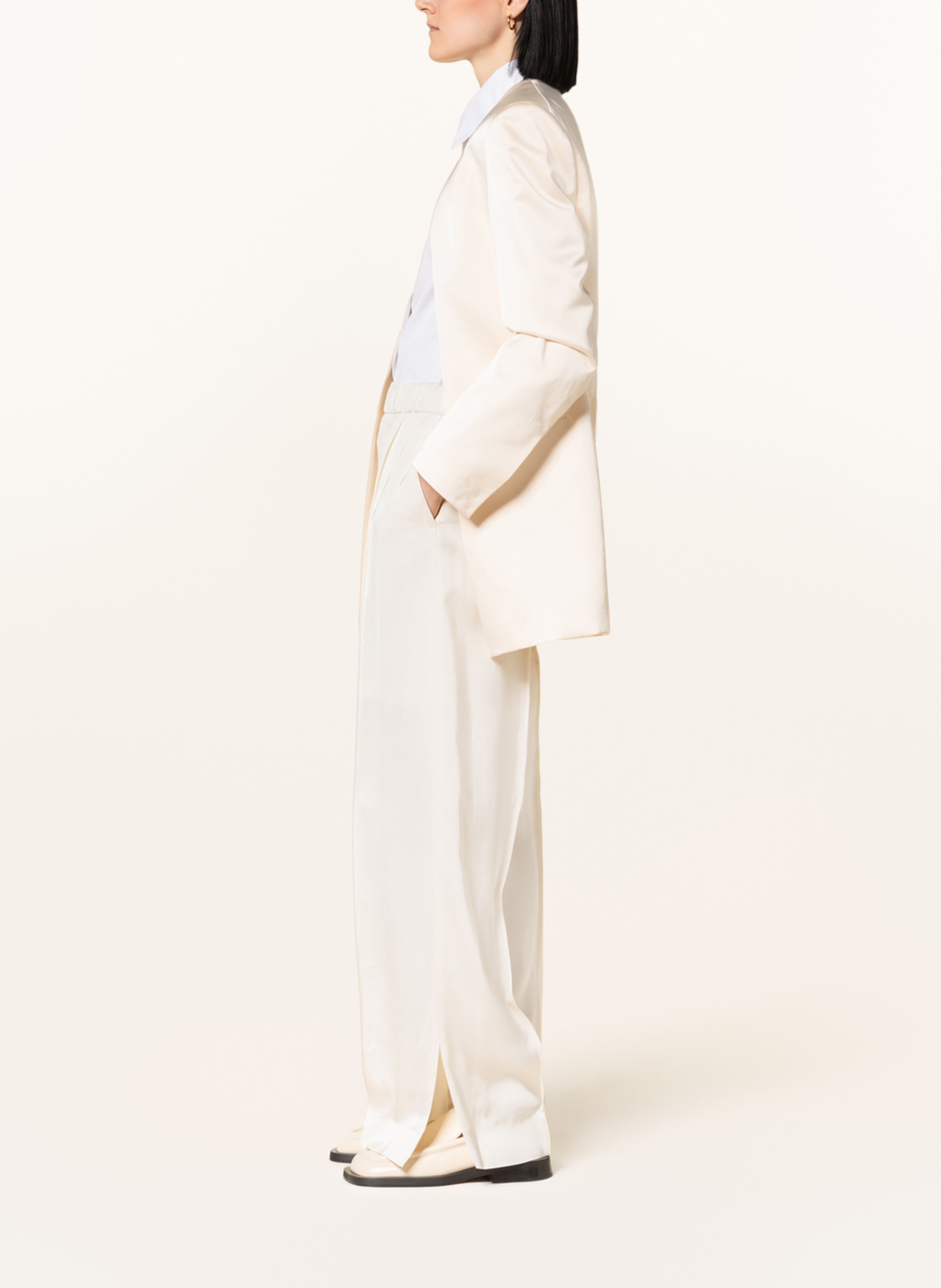 Thumbnail - Jil Sander Marlenehose weiss