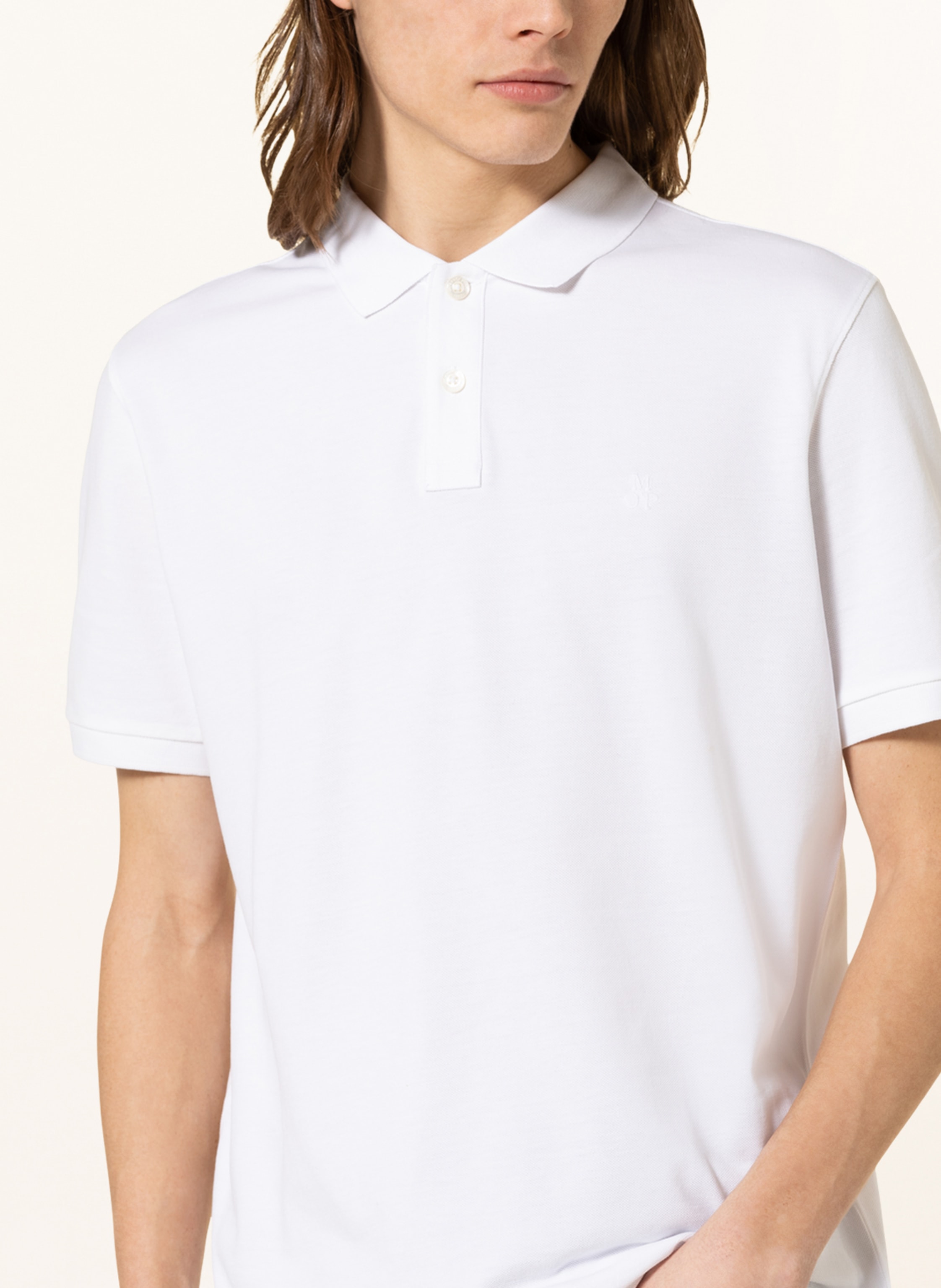 Thumbnail - Marc O'polo Piqué-Poloshirt weiss