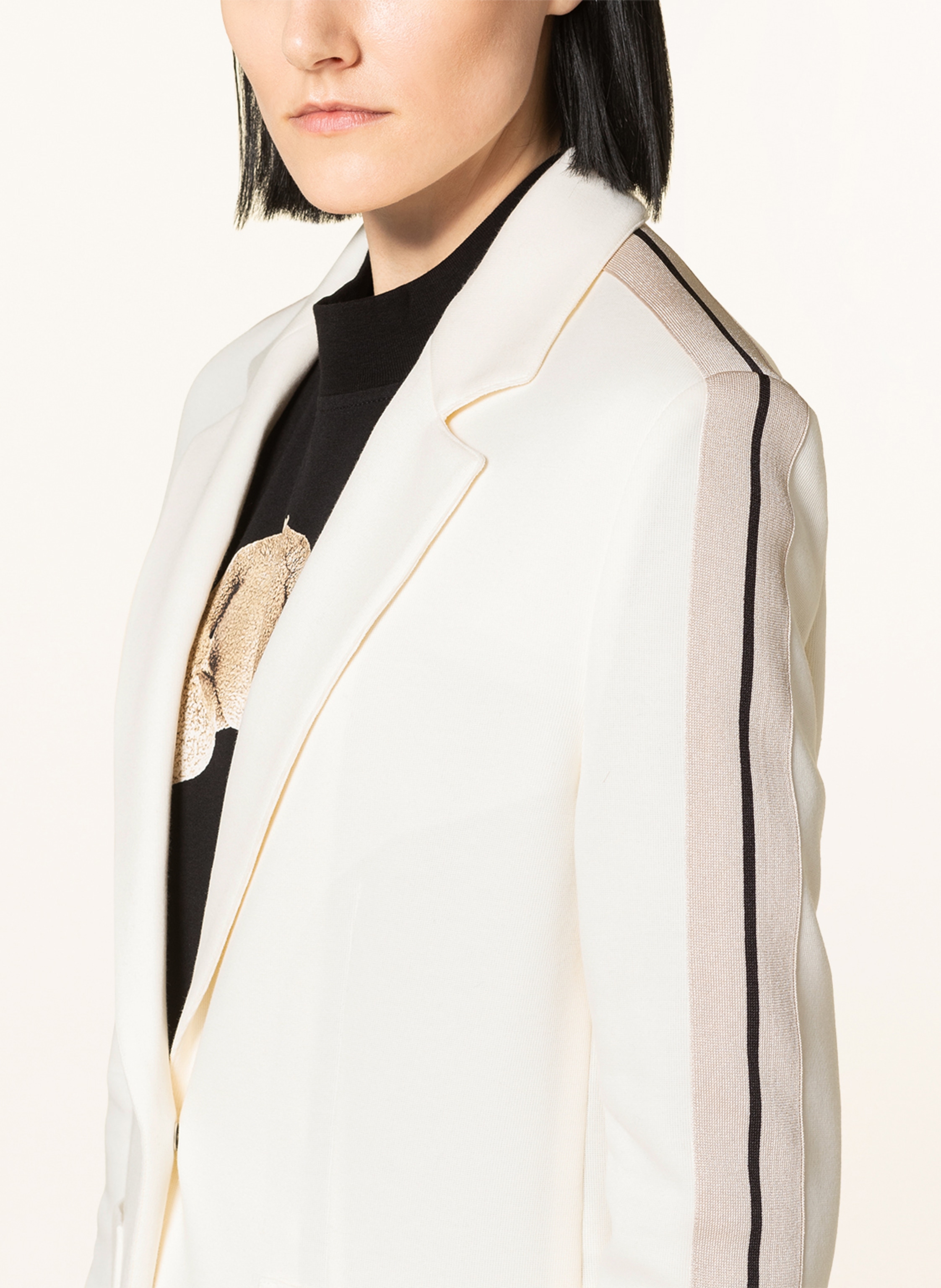 Thumbnail - Palm Angels Sweatblazer Mit Galonstreifen weiss