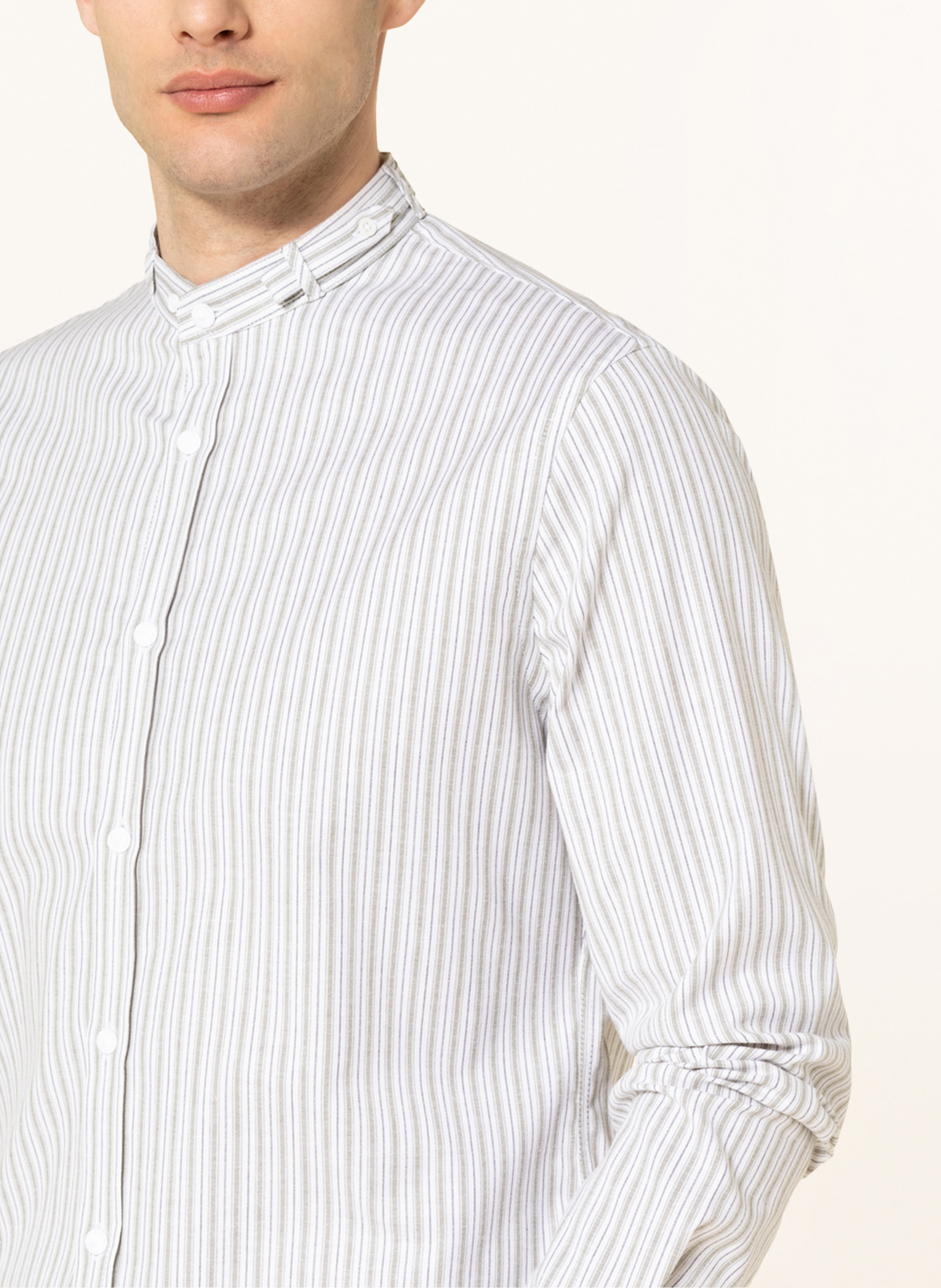 Thumbnail - Gottseidank Trachtenhemd Lenz Slim Fit Mit Stehkragen gruen