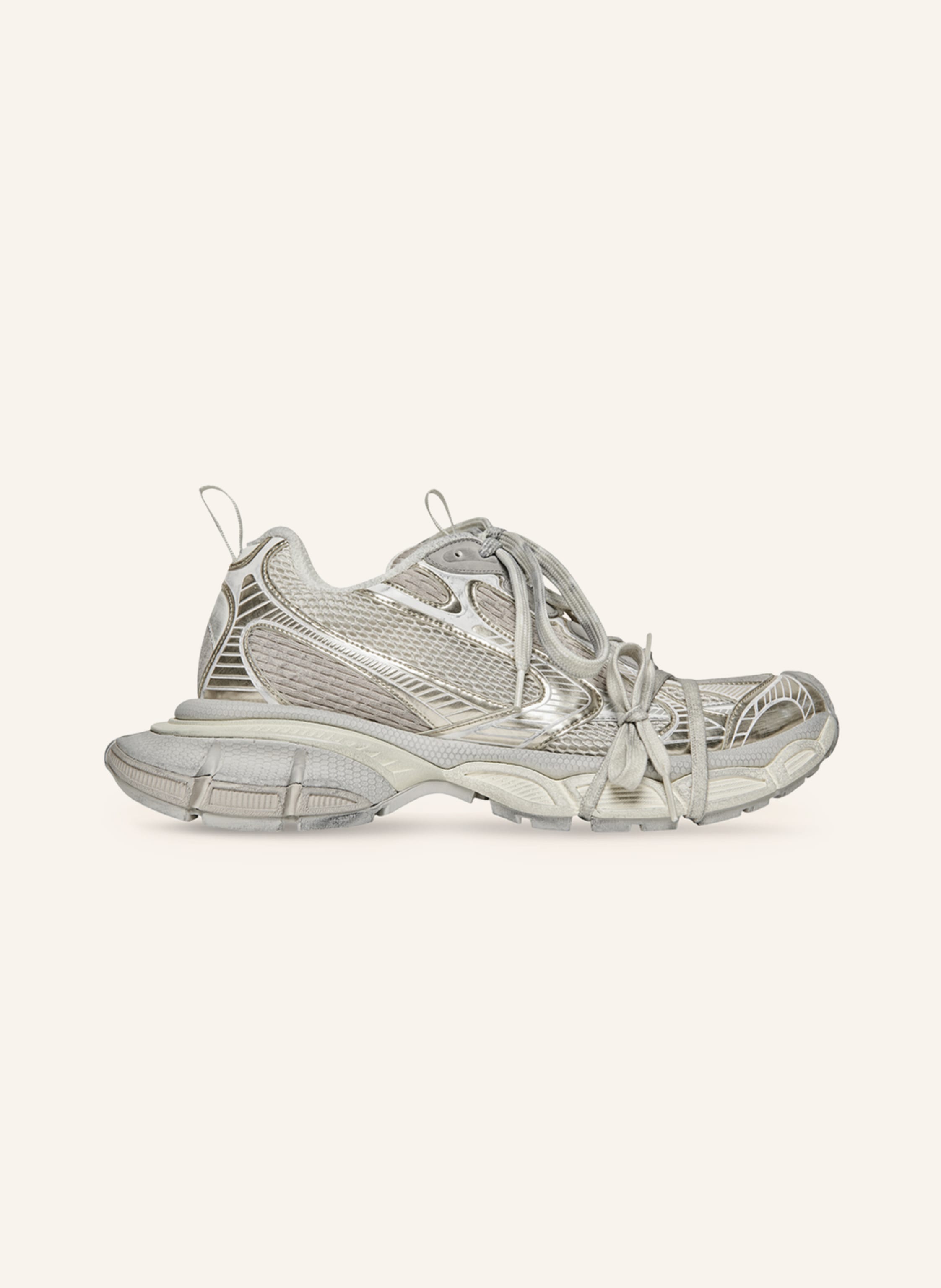 BALENCIAGA Sneaker 3XL in silber/ beige