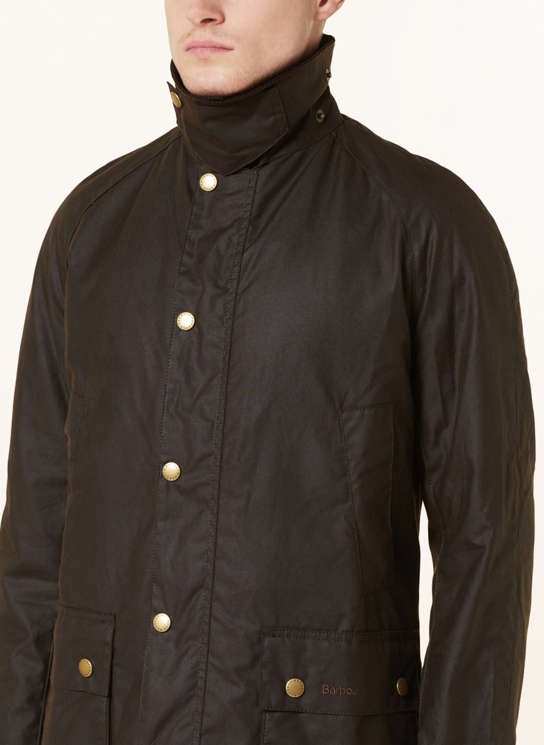 Thumbnail - Barbour Fieldjacket Ashby Wax gruen
