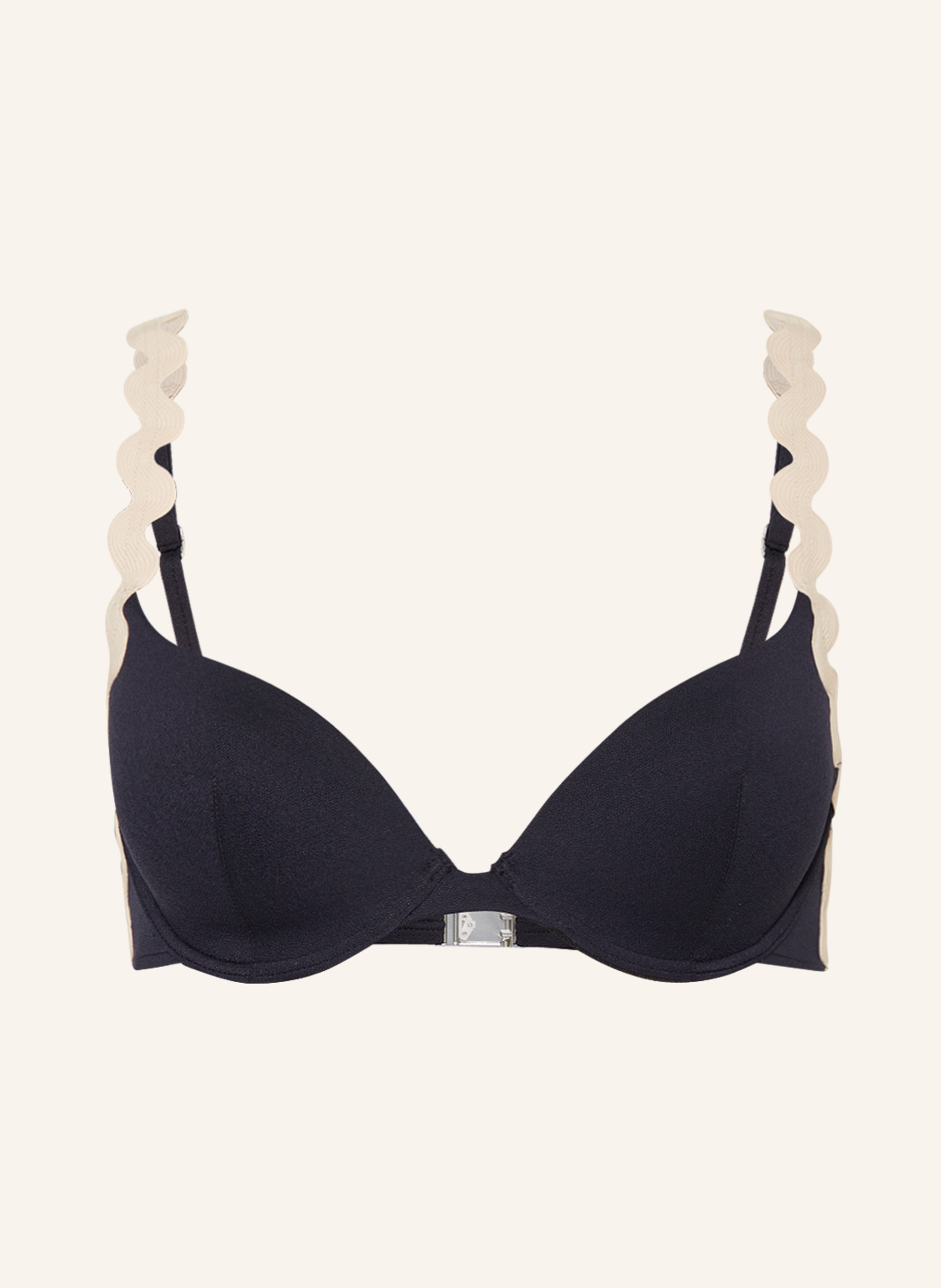 Andres Sarda Swimwear DREW navy blue padded triangle bikini top