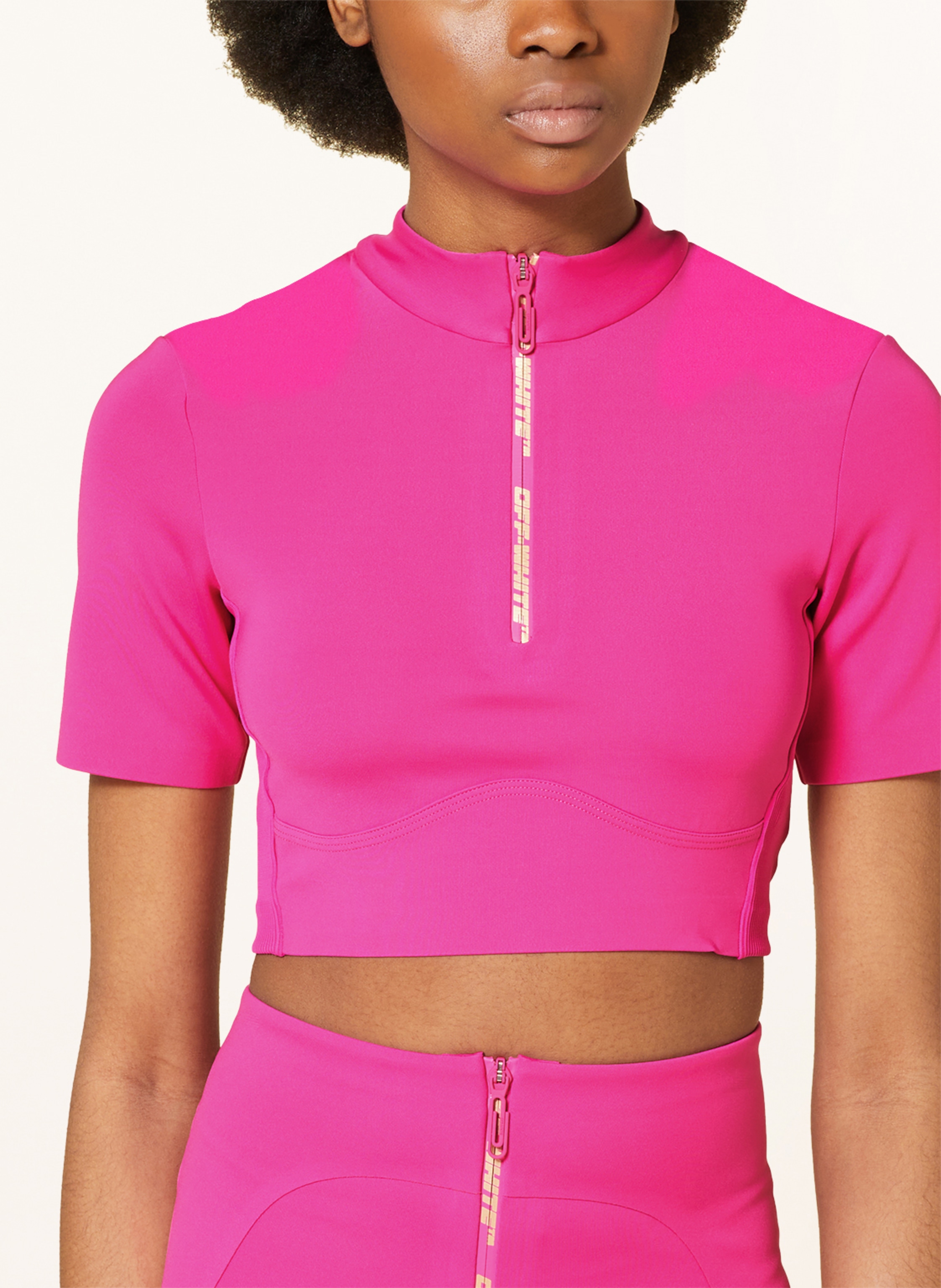 Thumbnail - Off-White Cropped-Shirt rot