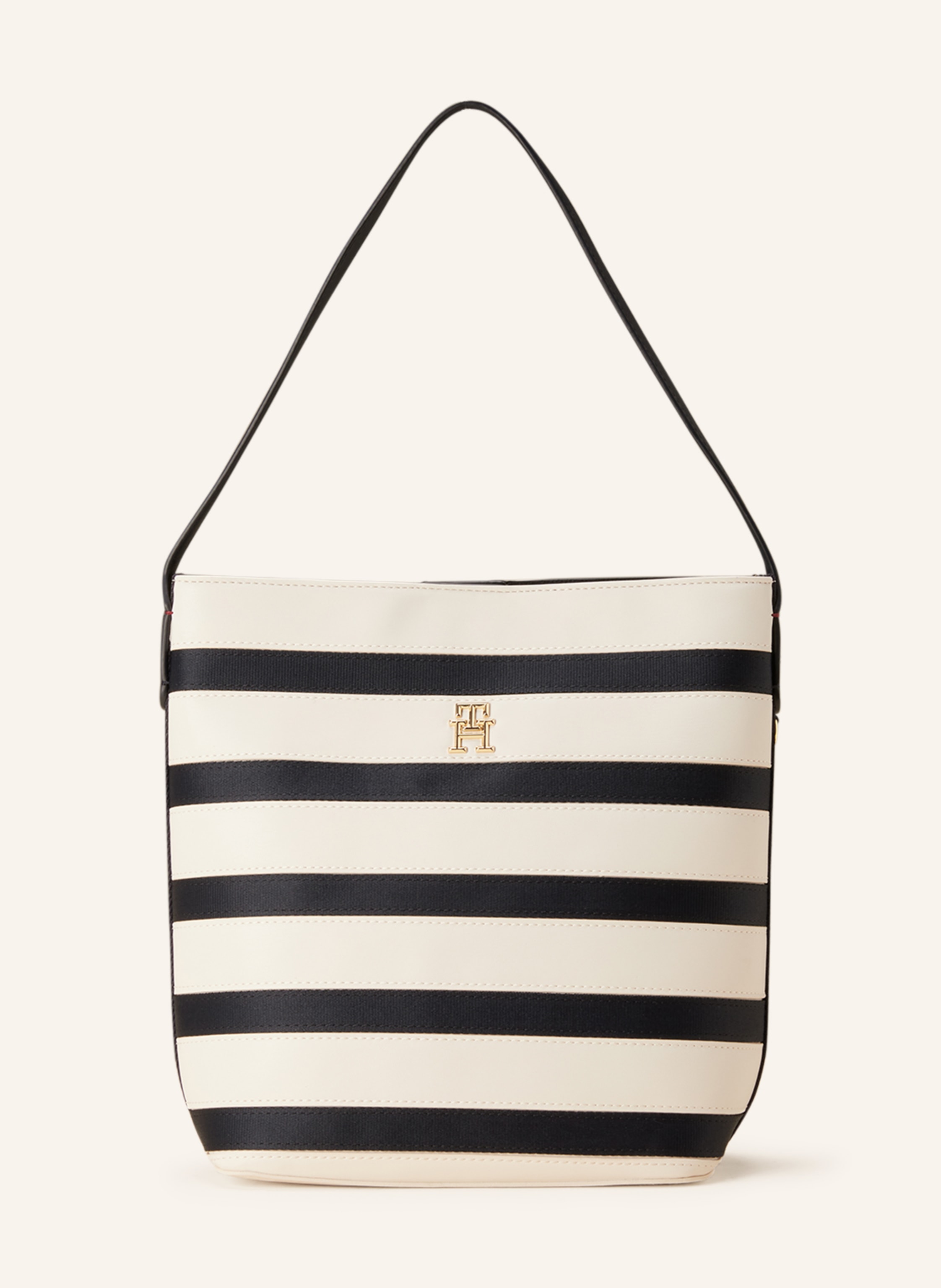 TOMMY HILFIGER Shoulder bag with pouch in dark blue/ white