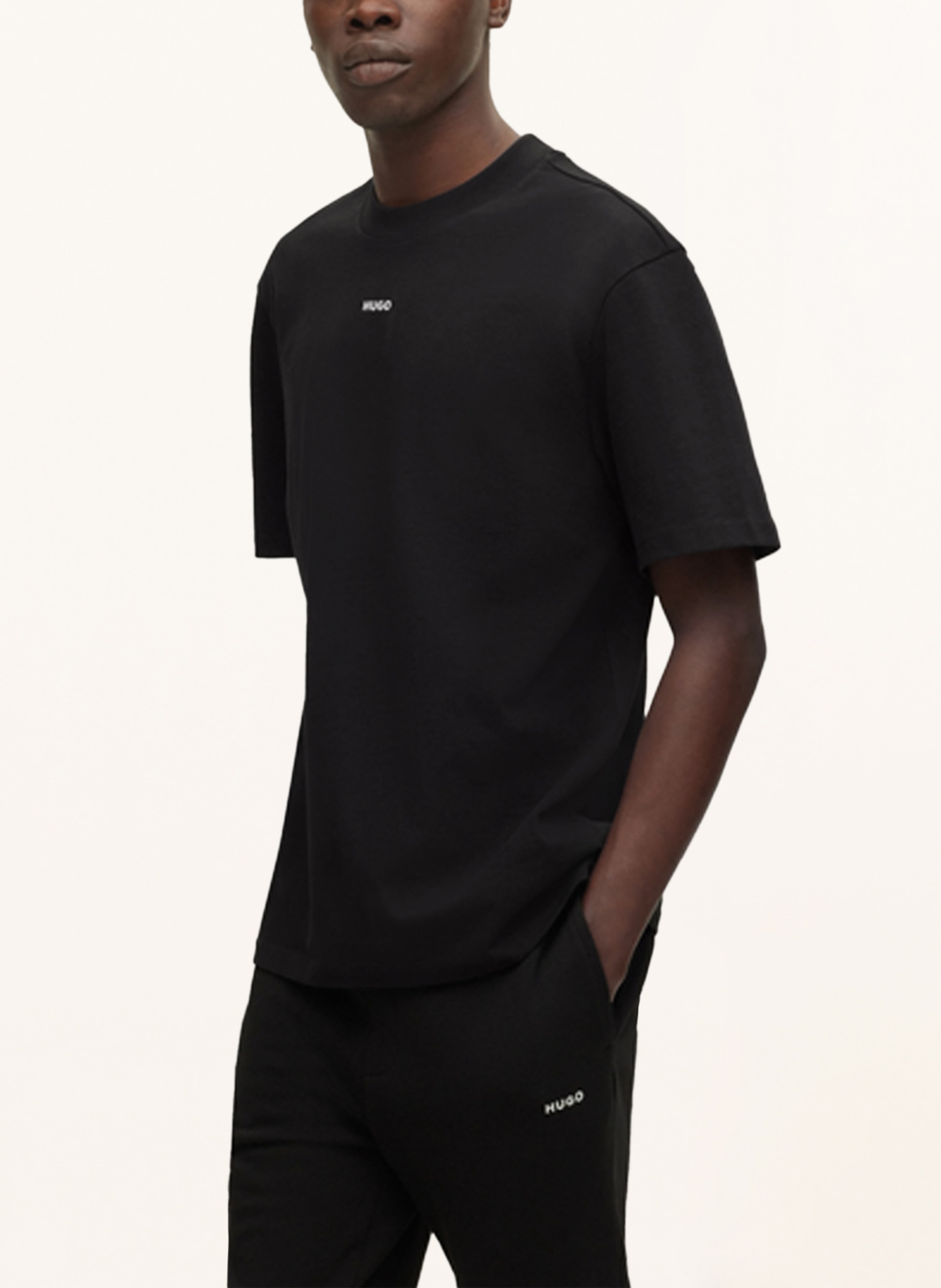 Thumbnail - Hugo T-Shirt Dapolino schwarz