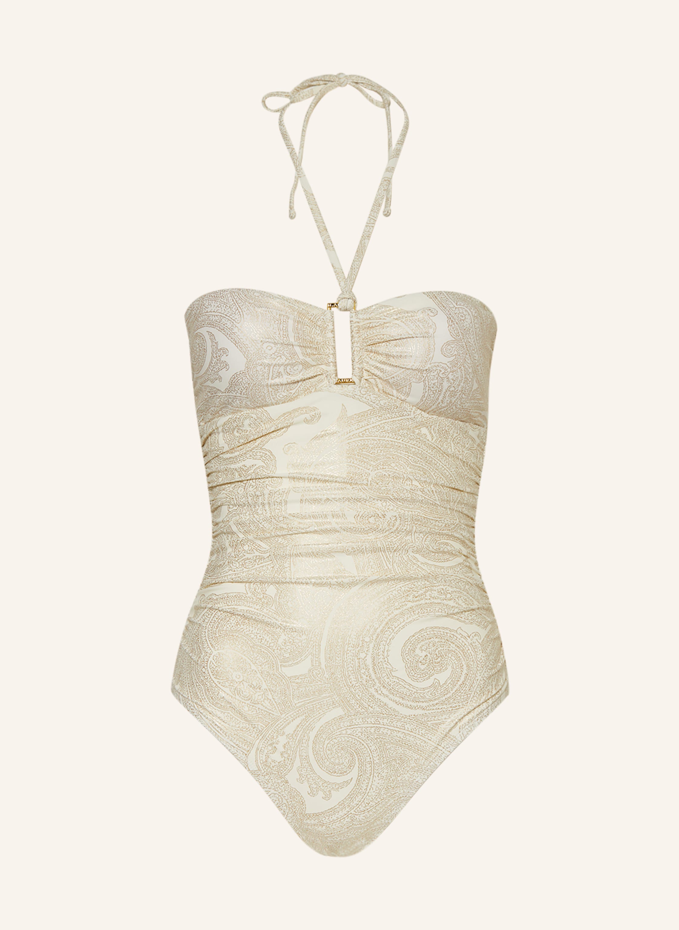 Ralph lauren bandeau one piece swimsuit new arrivals