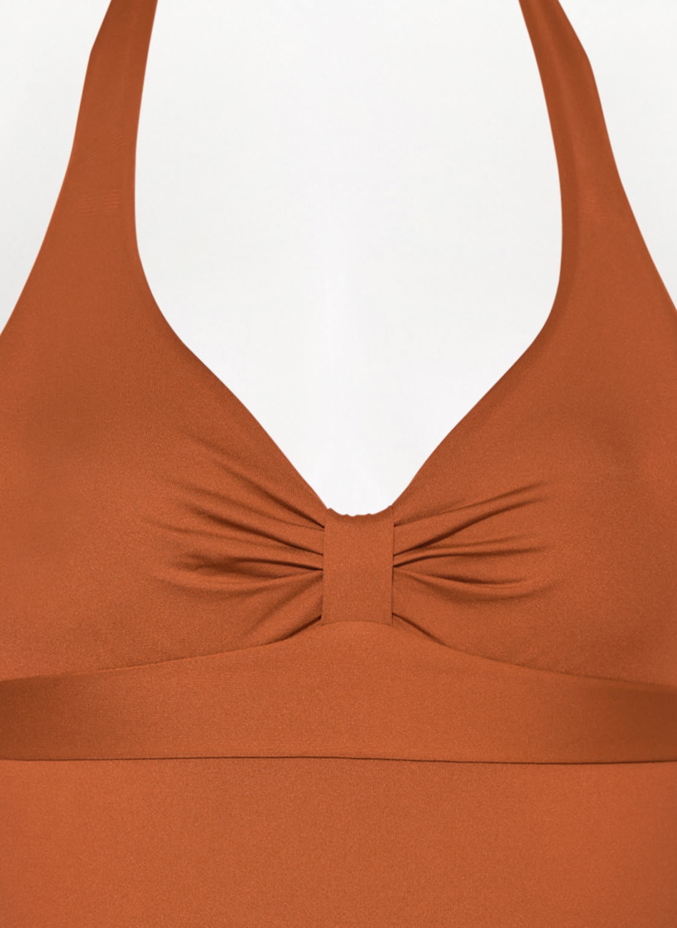 Thumbnail - Max Mara Beachwear Neckholder-Badeanzug Clelia braun