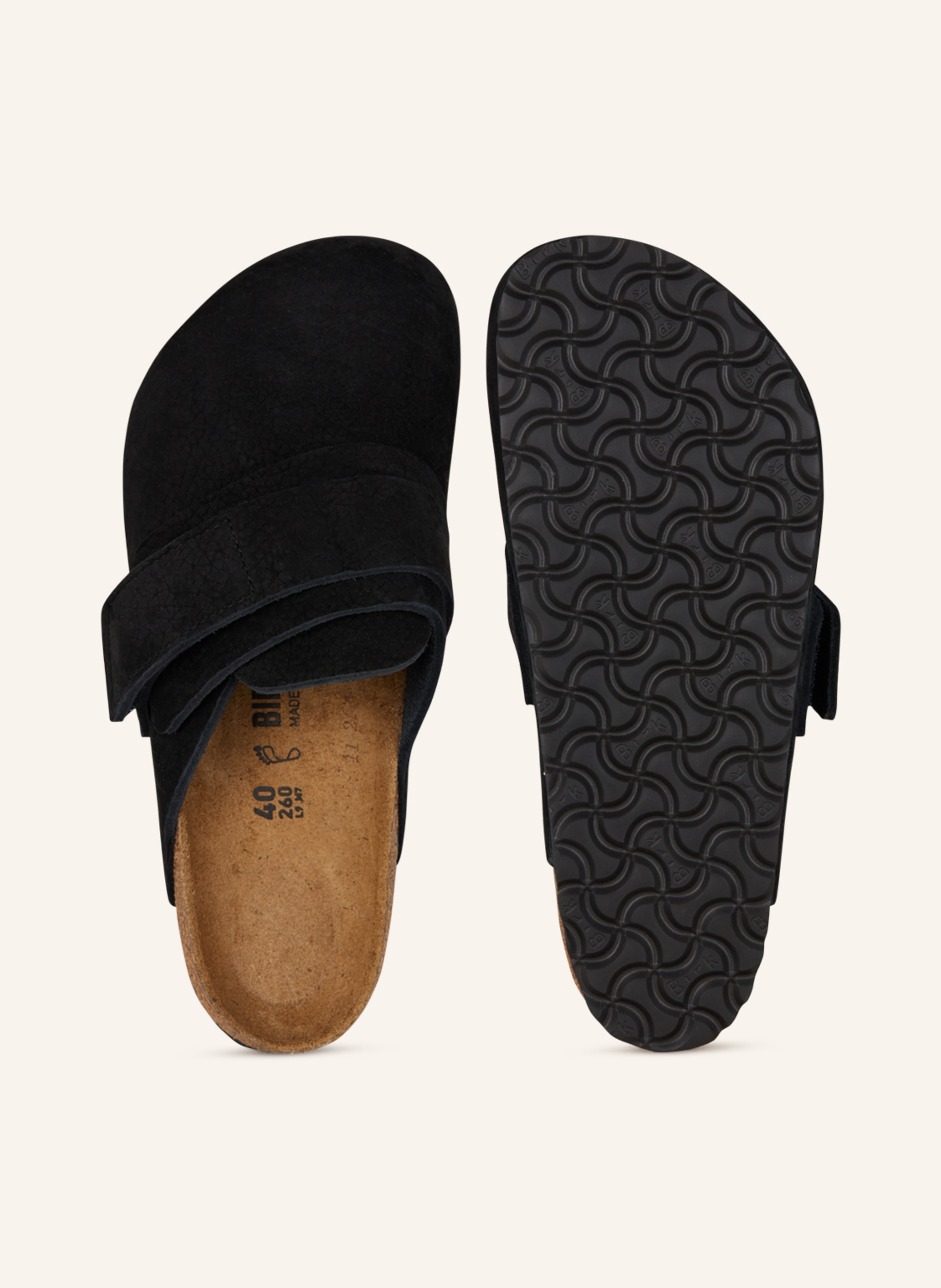 Thumbnail - Birkenstock Pantoletten Nagoya Desert Buck schwarz