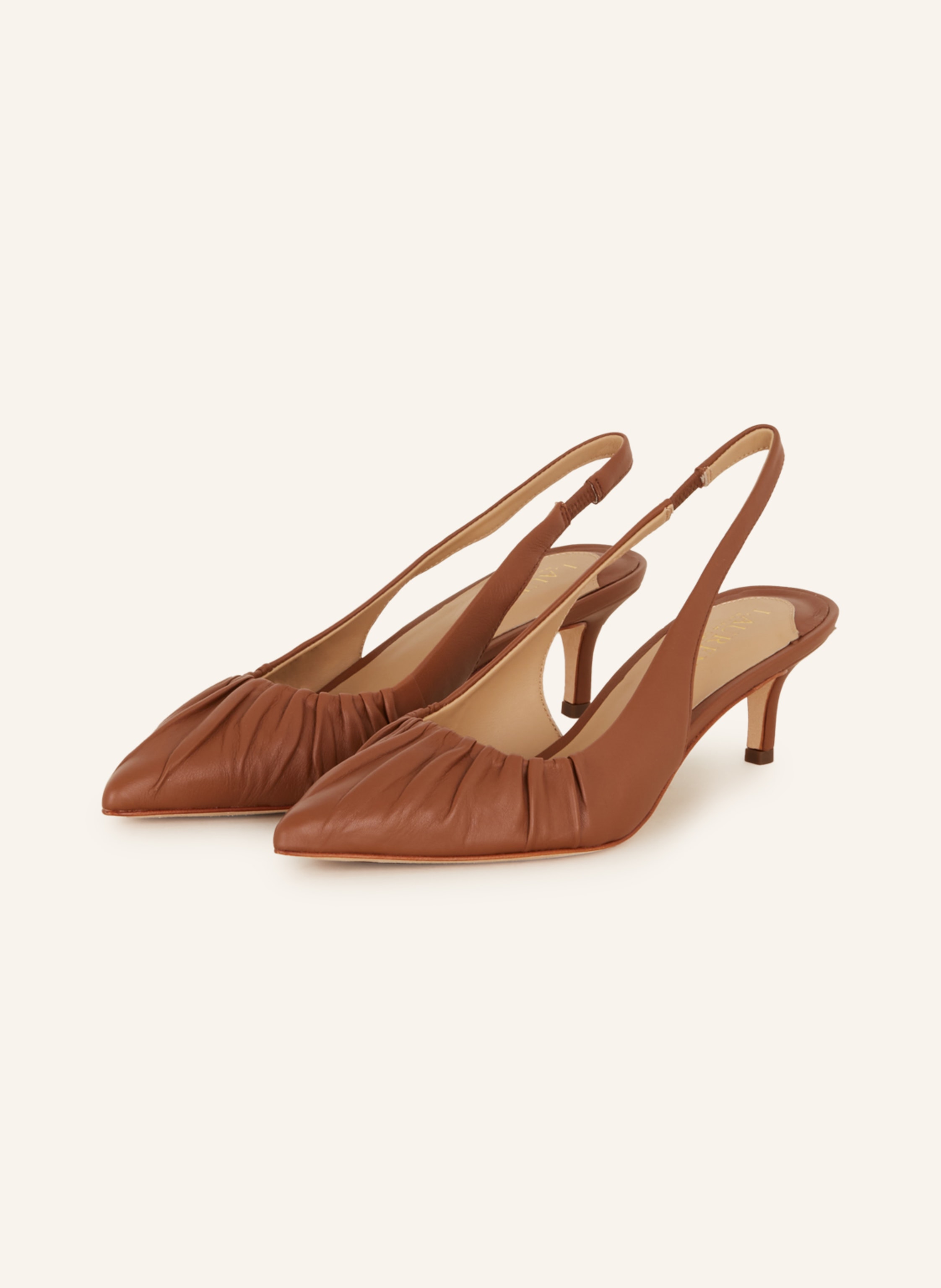 LAUREN RALPH LAUREN Slingback pumps LOLAH in brown Breuninger