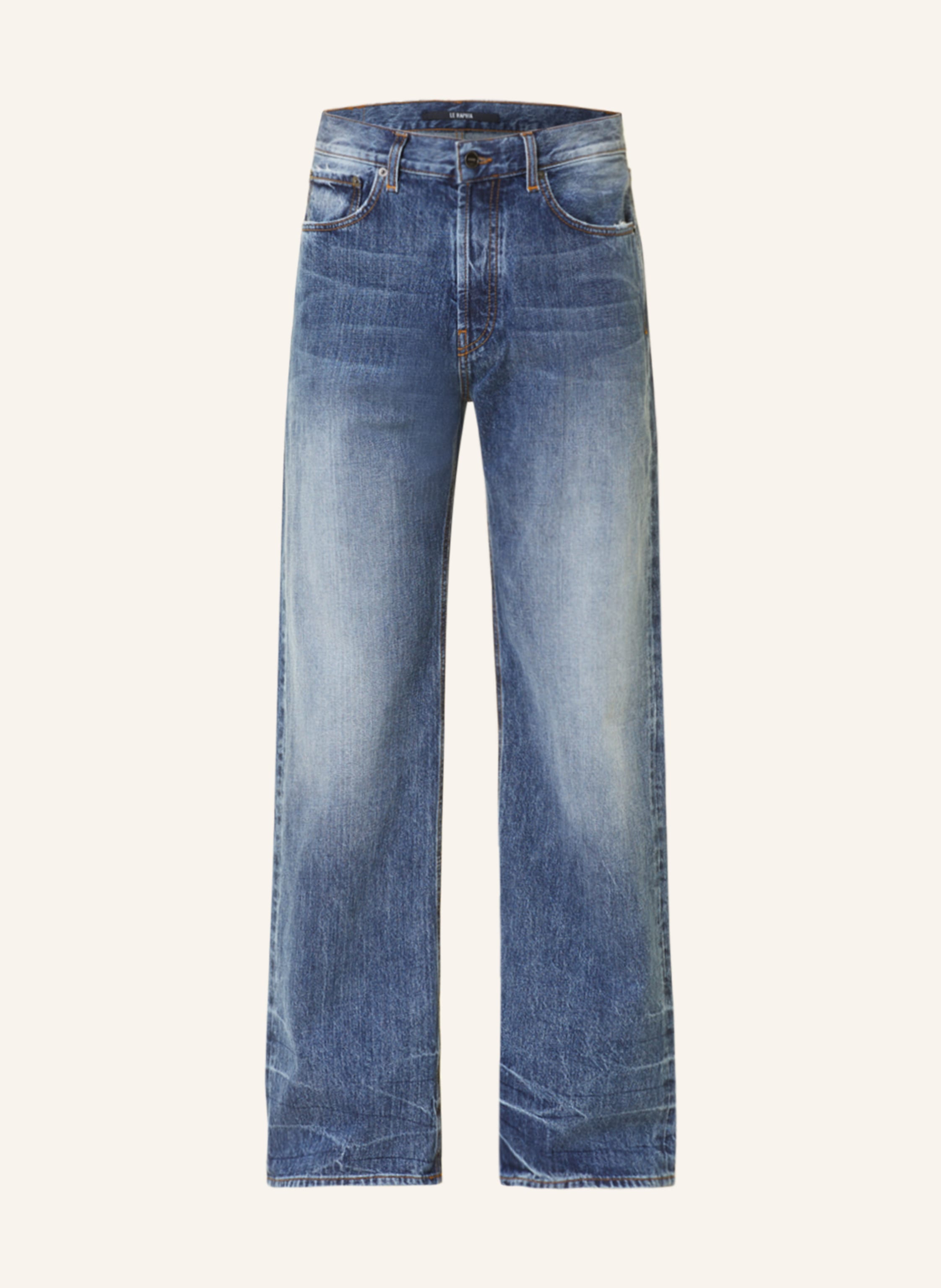 JACQUEMUS Jeans LE DE-NIMES SUNO straight fit in 33b blue/tabac