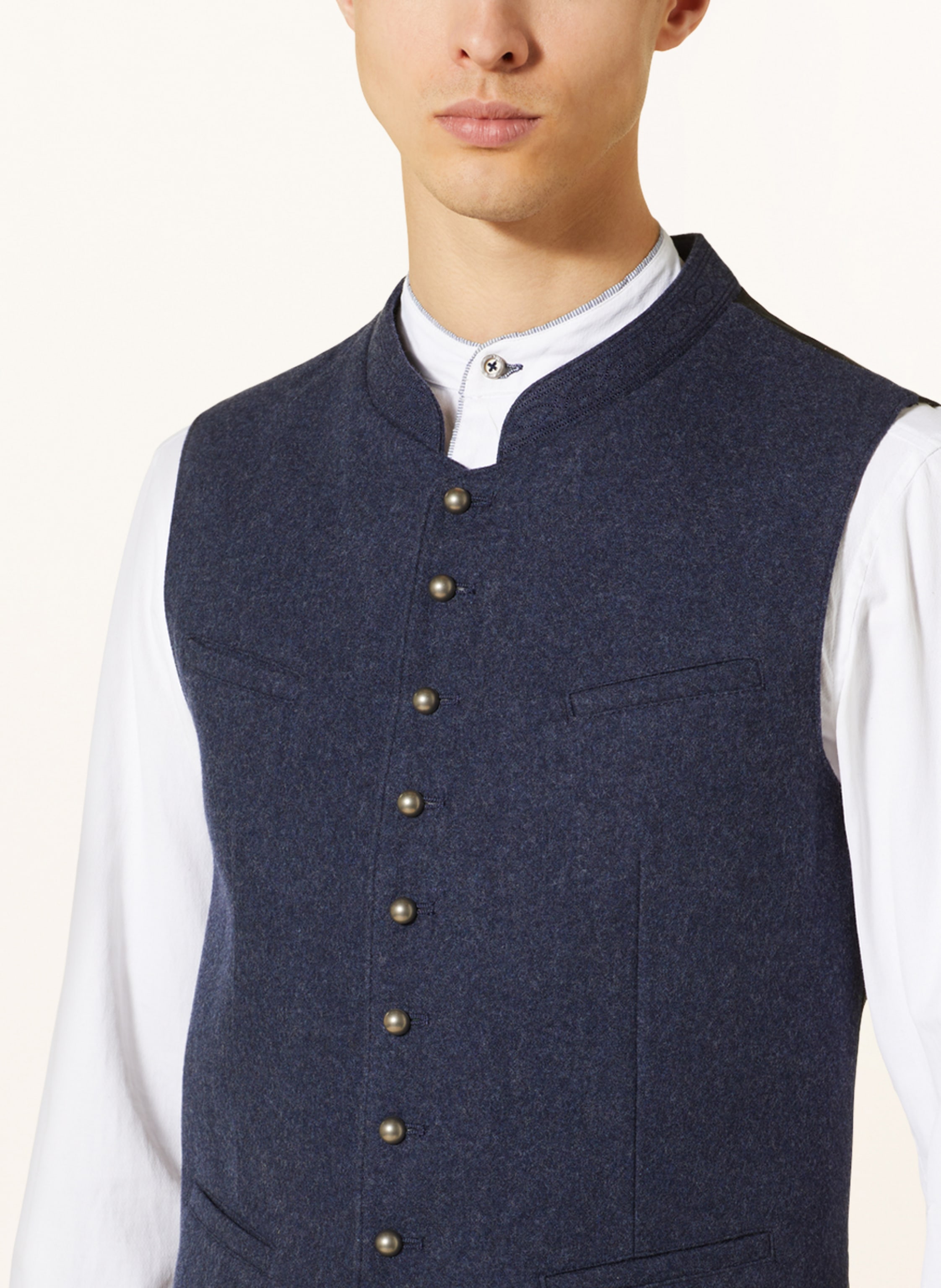 Thumbnail - Hammerschmid Trachtenweste Max Regular Fit blau