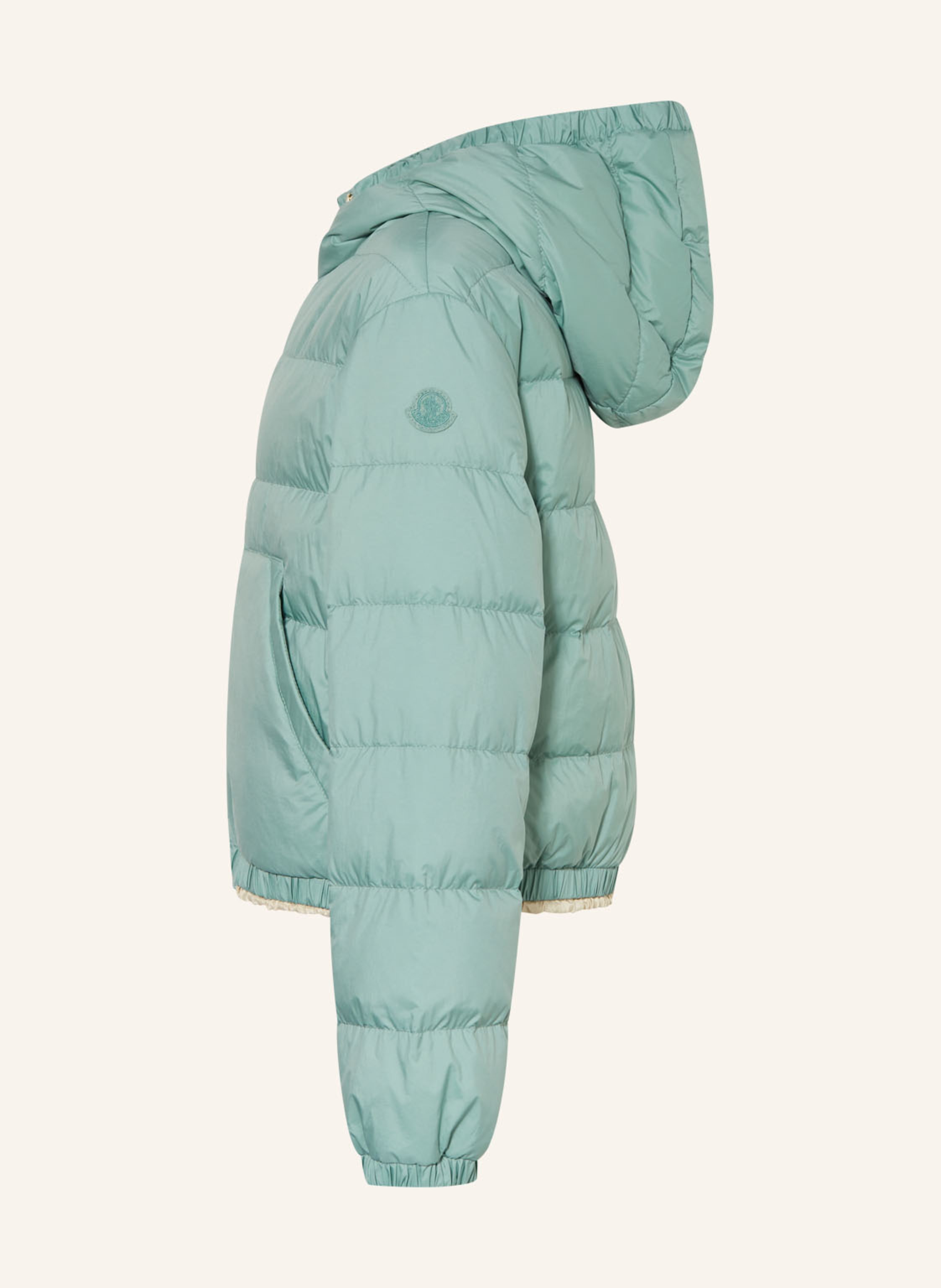 Thumbnail - Moncler Enfant Daunenjacke Mantas gruen