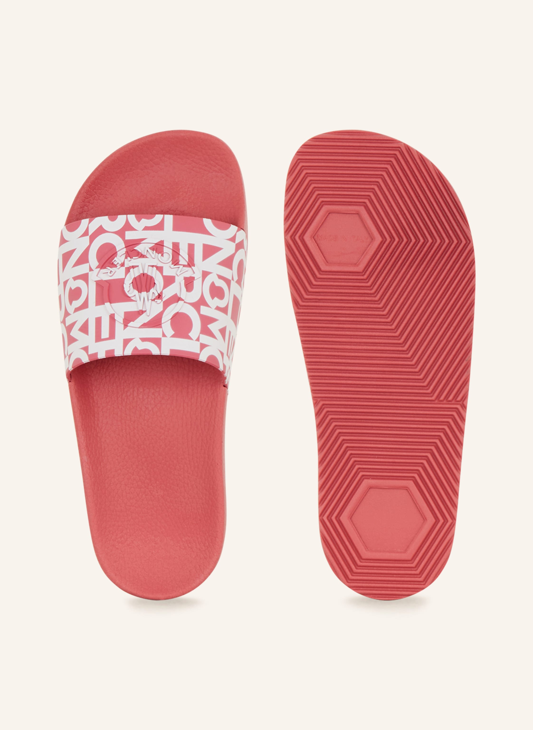 Thumbnail - Moncler Enfant Pantoletten Petite Jeanne pink