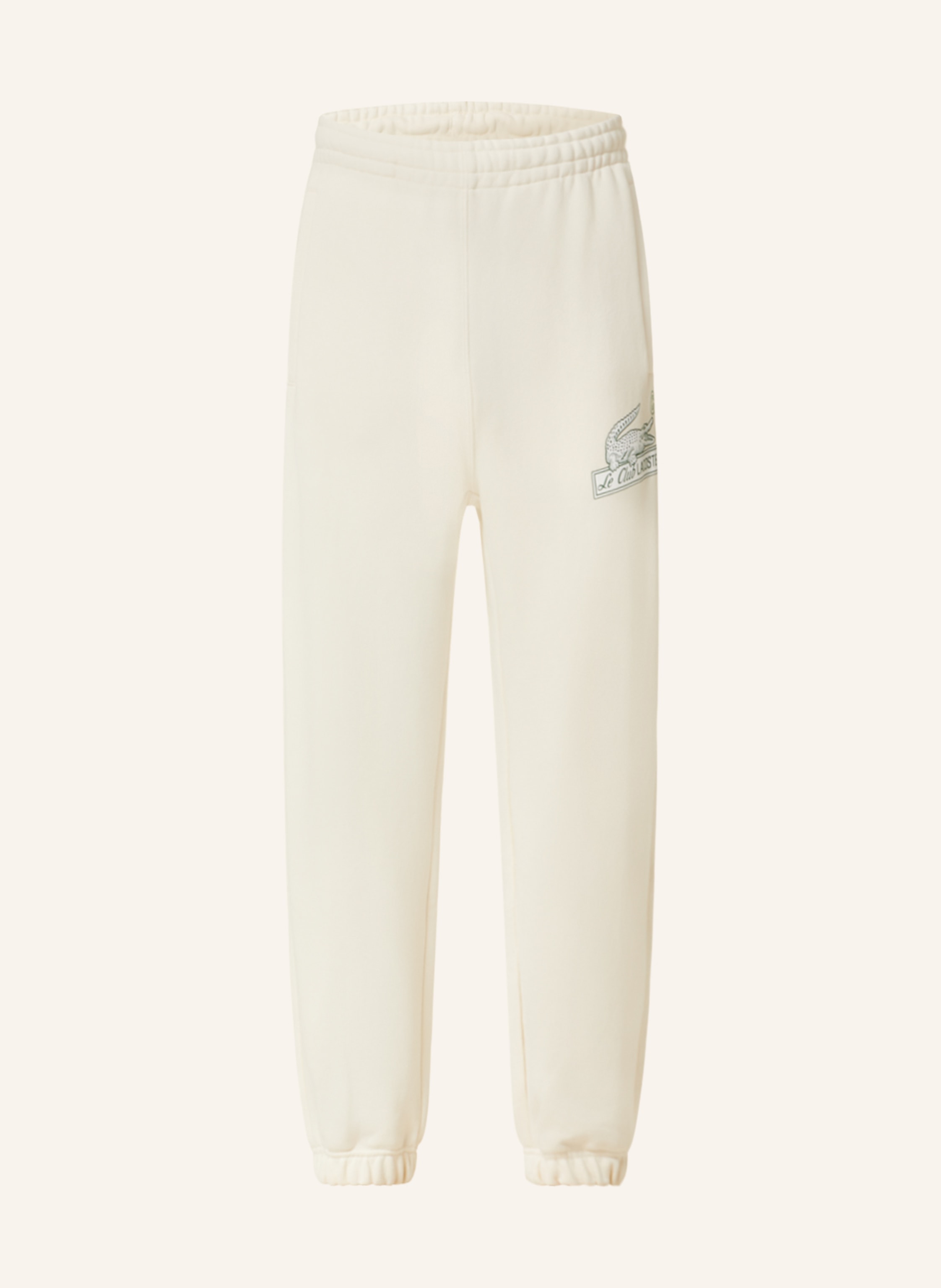 LACOSTE Sweatpants in creme
