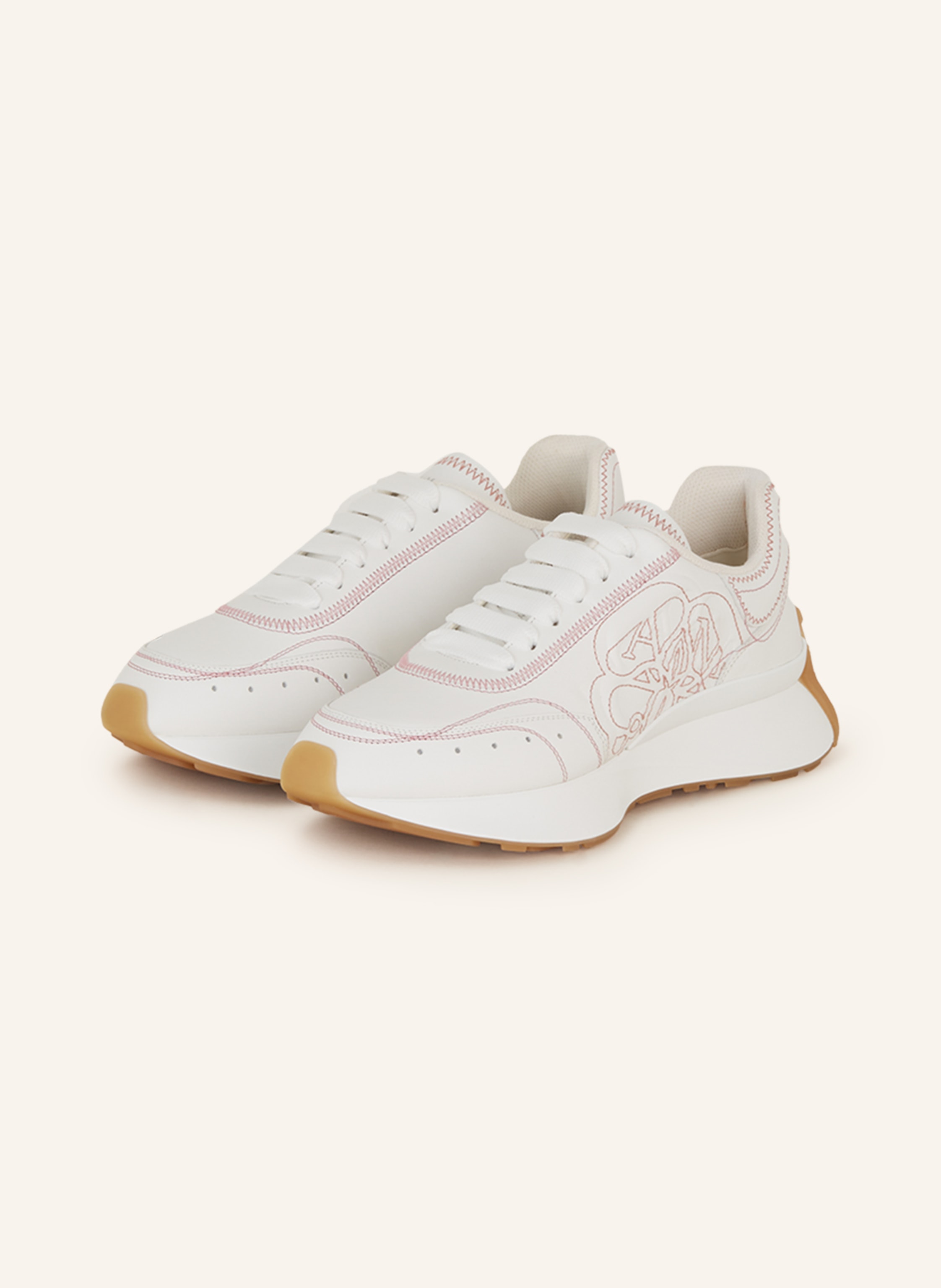 Alexander McQUEEN Sneakers in white rose