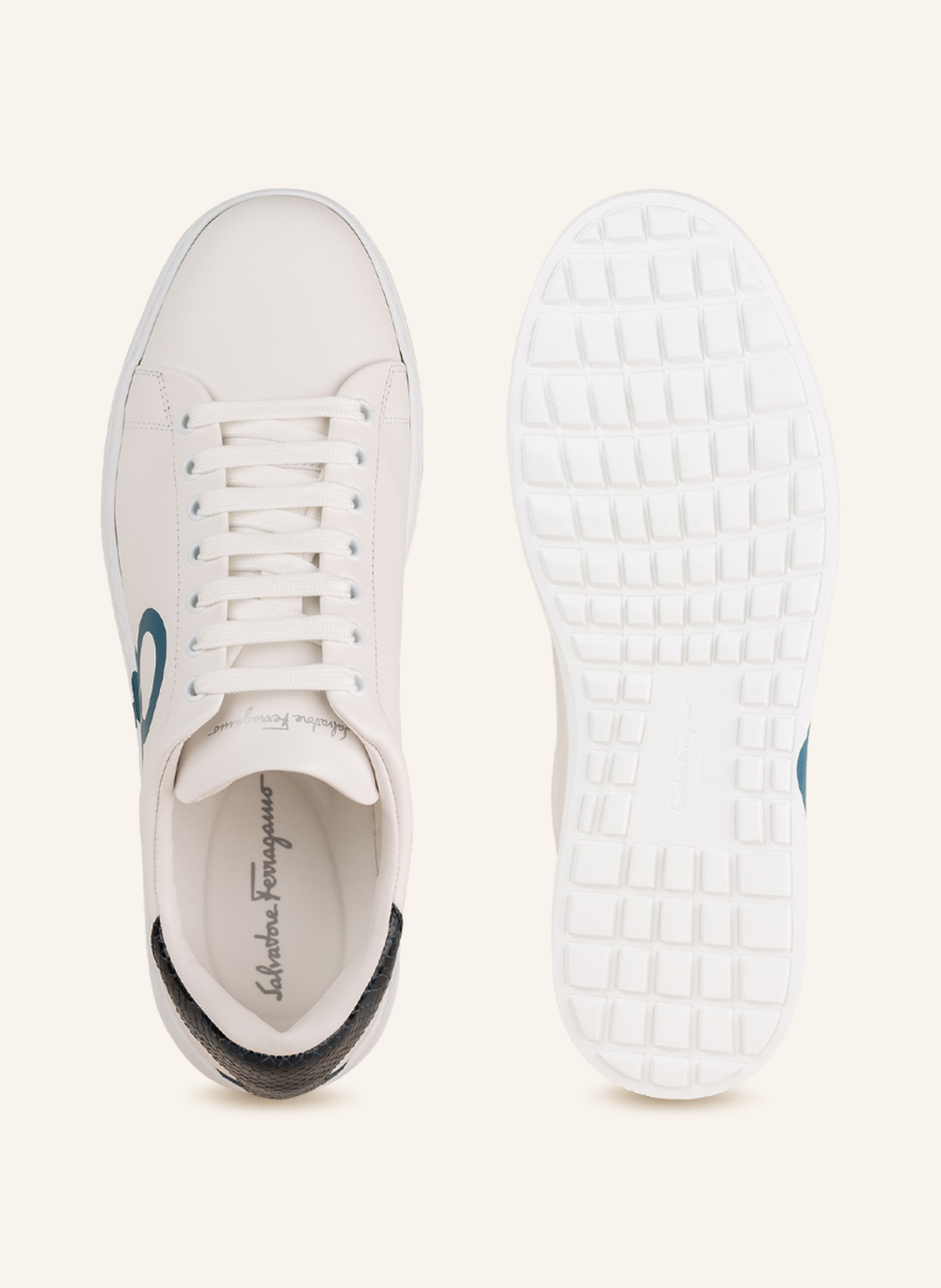 Thumbnail - Ferragamo Sneaker Number weiss