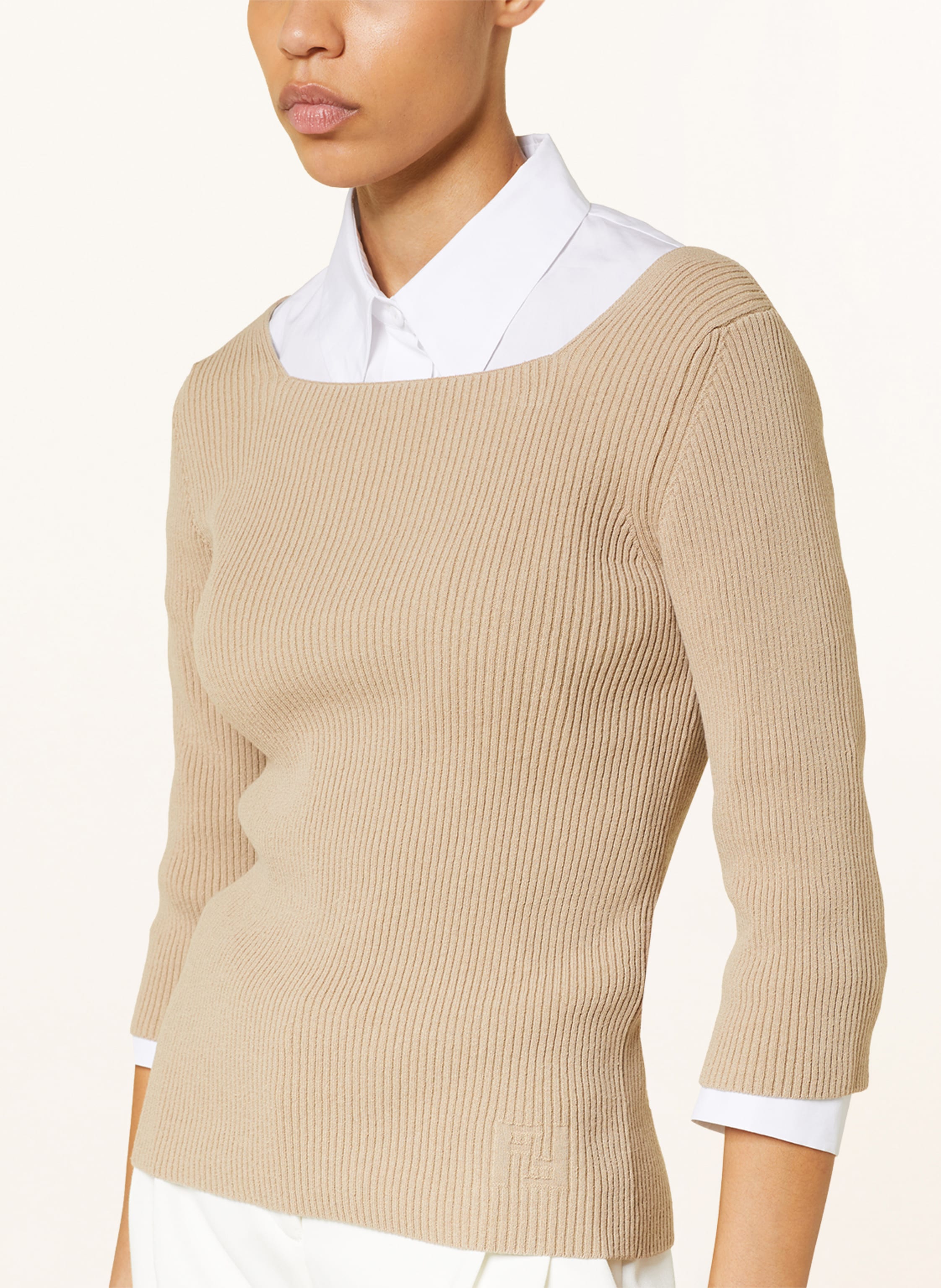 Thumbnail - Fendi Pullover Mit 3/4-Arm beige