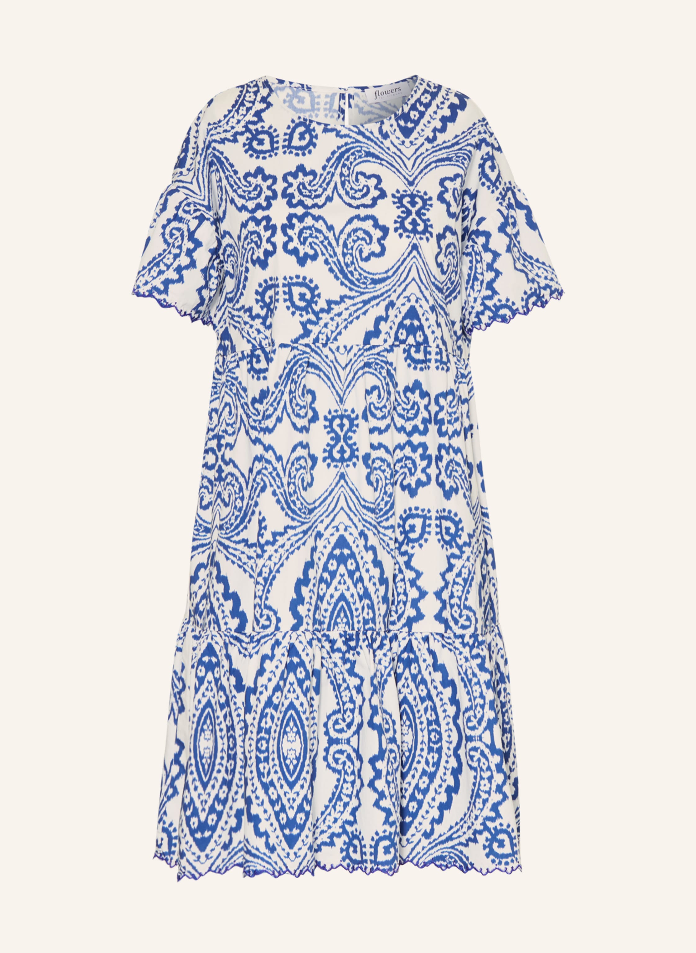 flowers for friends Kleid in weiss/ blau