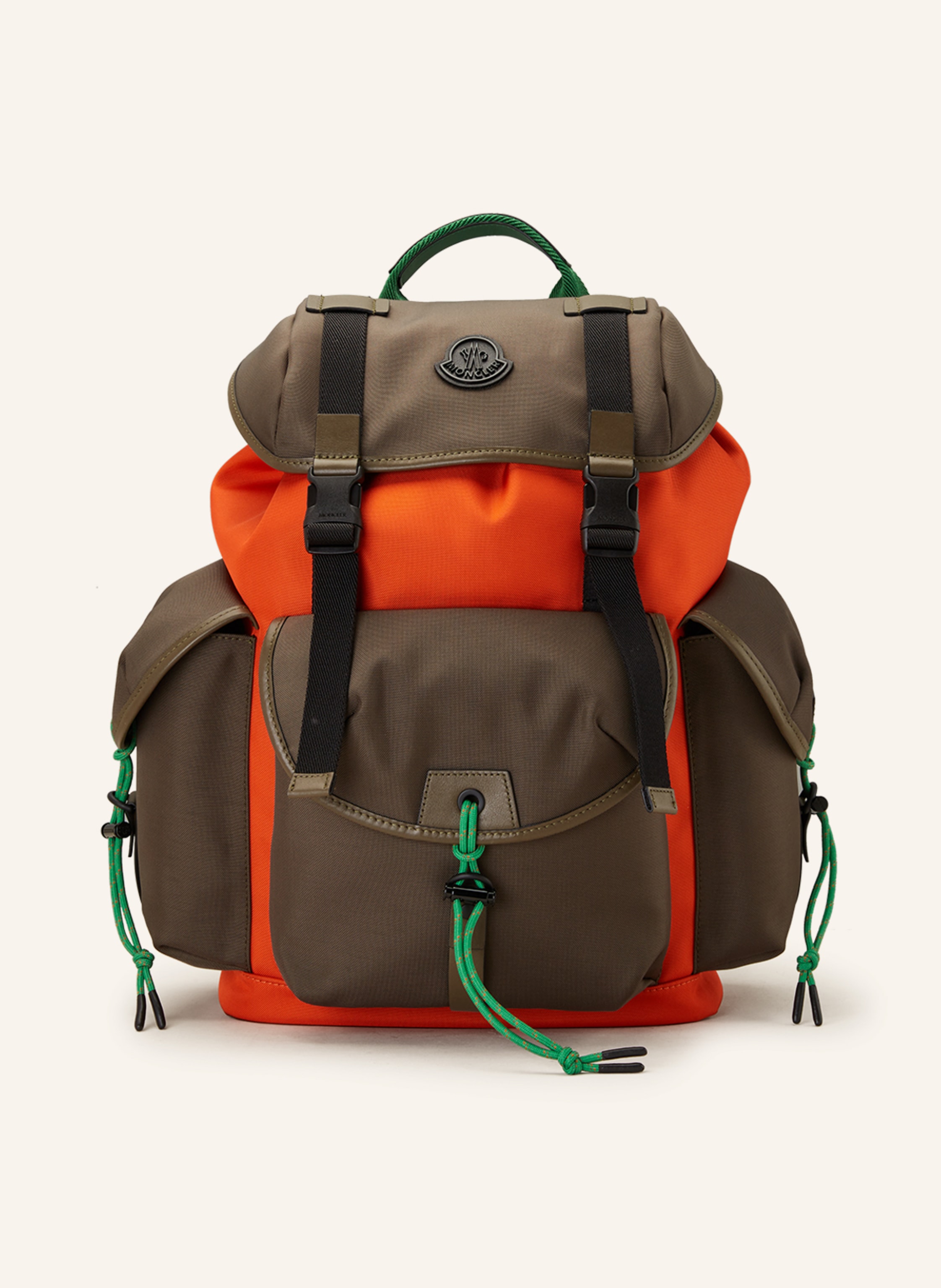 bouw diefstal komen MONCLER Backpack YEHOR in khaki/ orange