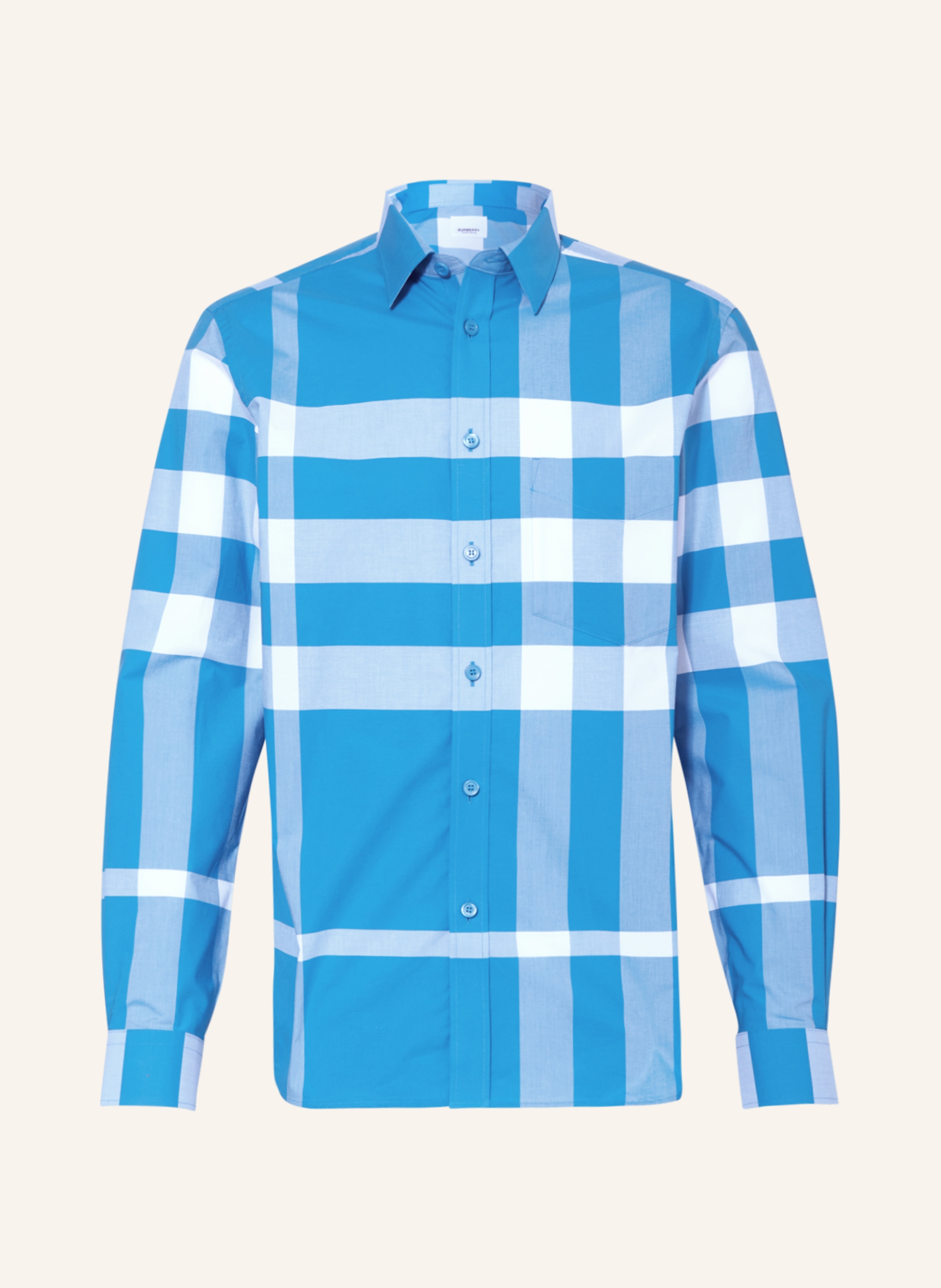 BURBERRY Shirt SOMERTON slim fit in blue/ black/ light blue | Breuninger