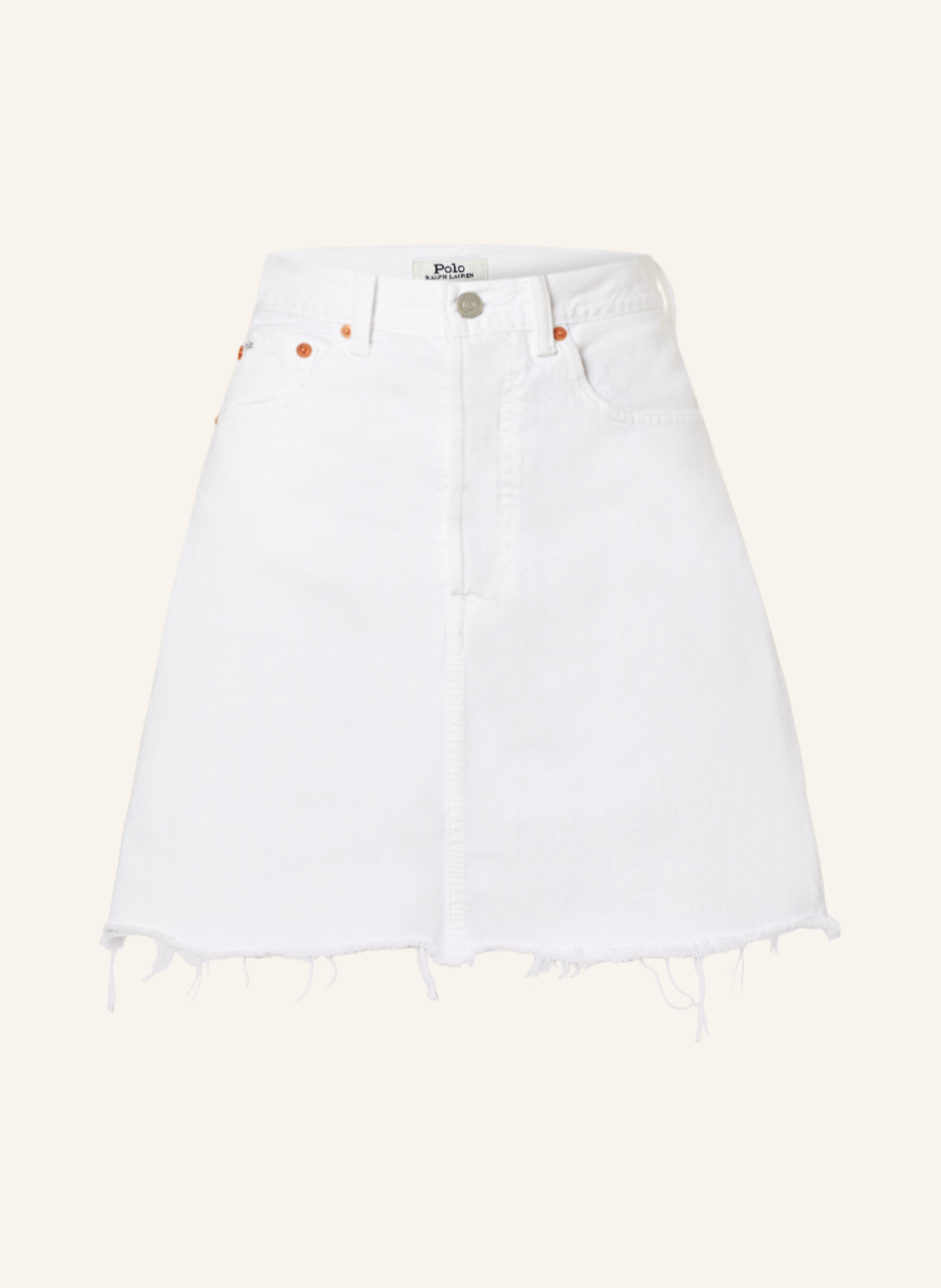 POLO RALPH LAUREN Denim skirt in white | Breuninger
