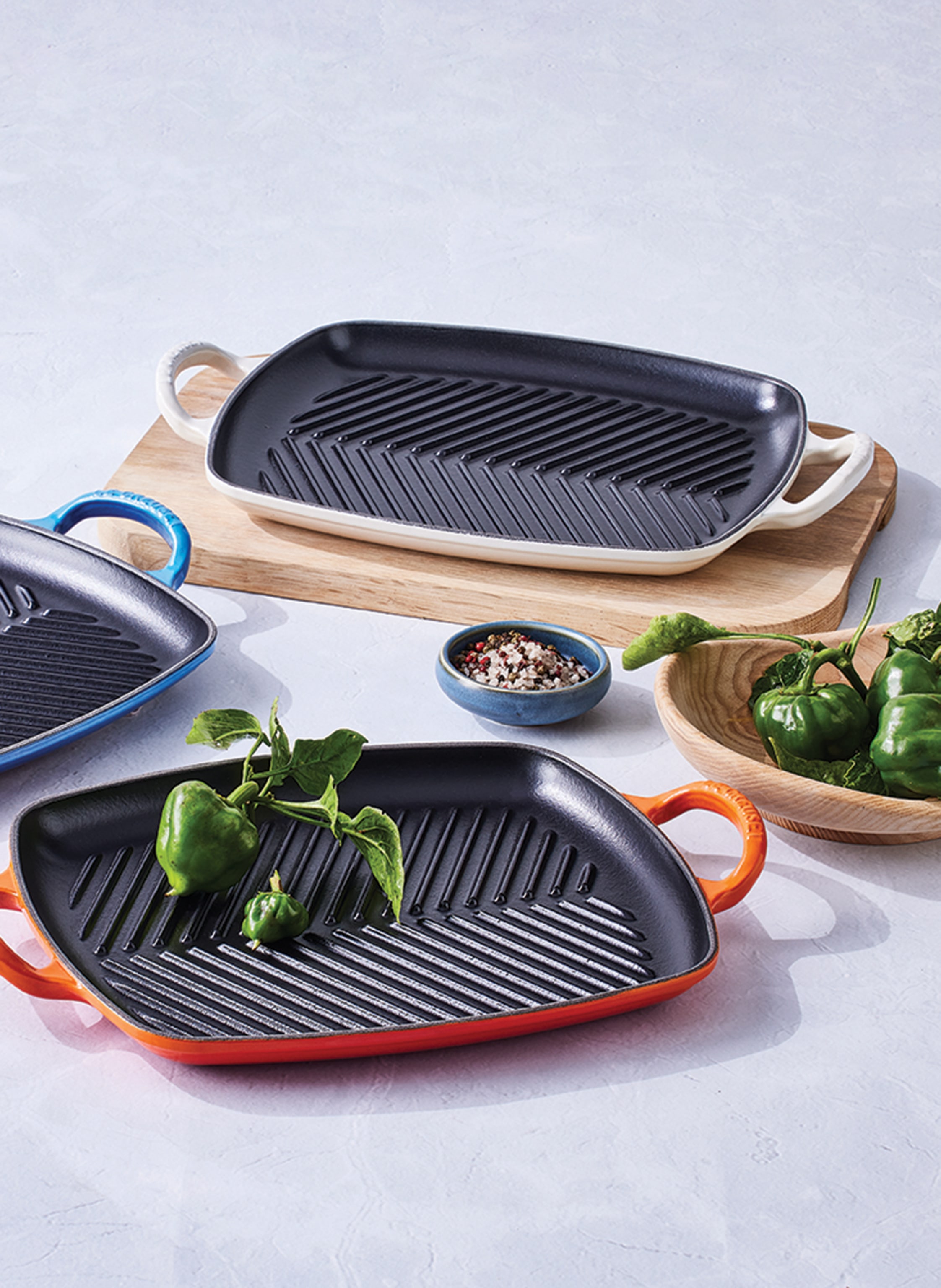 Thumbnail - Le Creuset Grillplatte Signature weiss