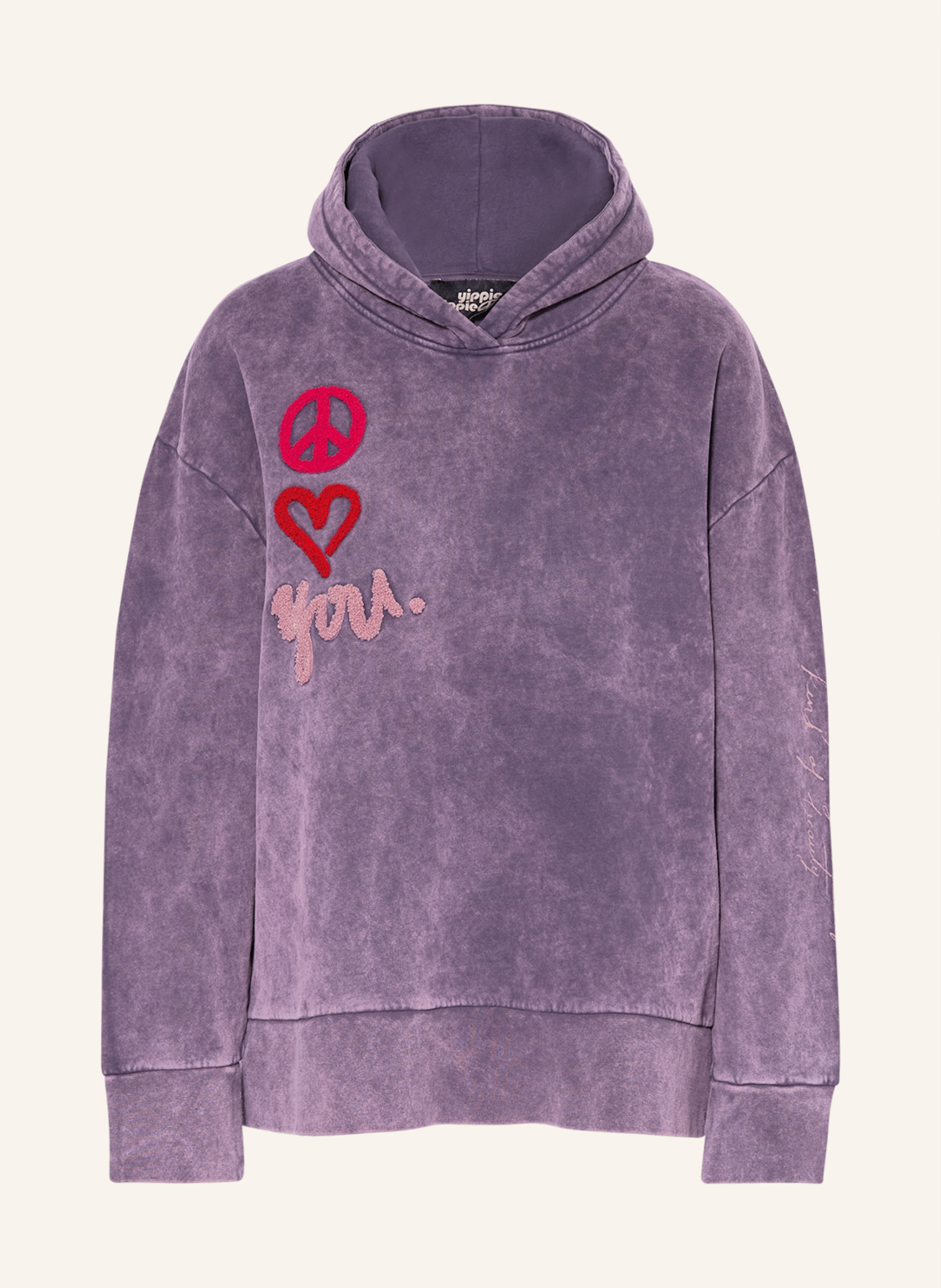 yippie hippie Hoodie in purple