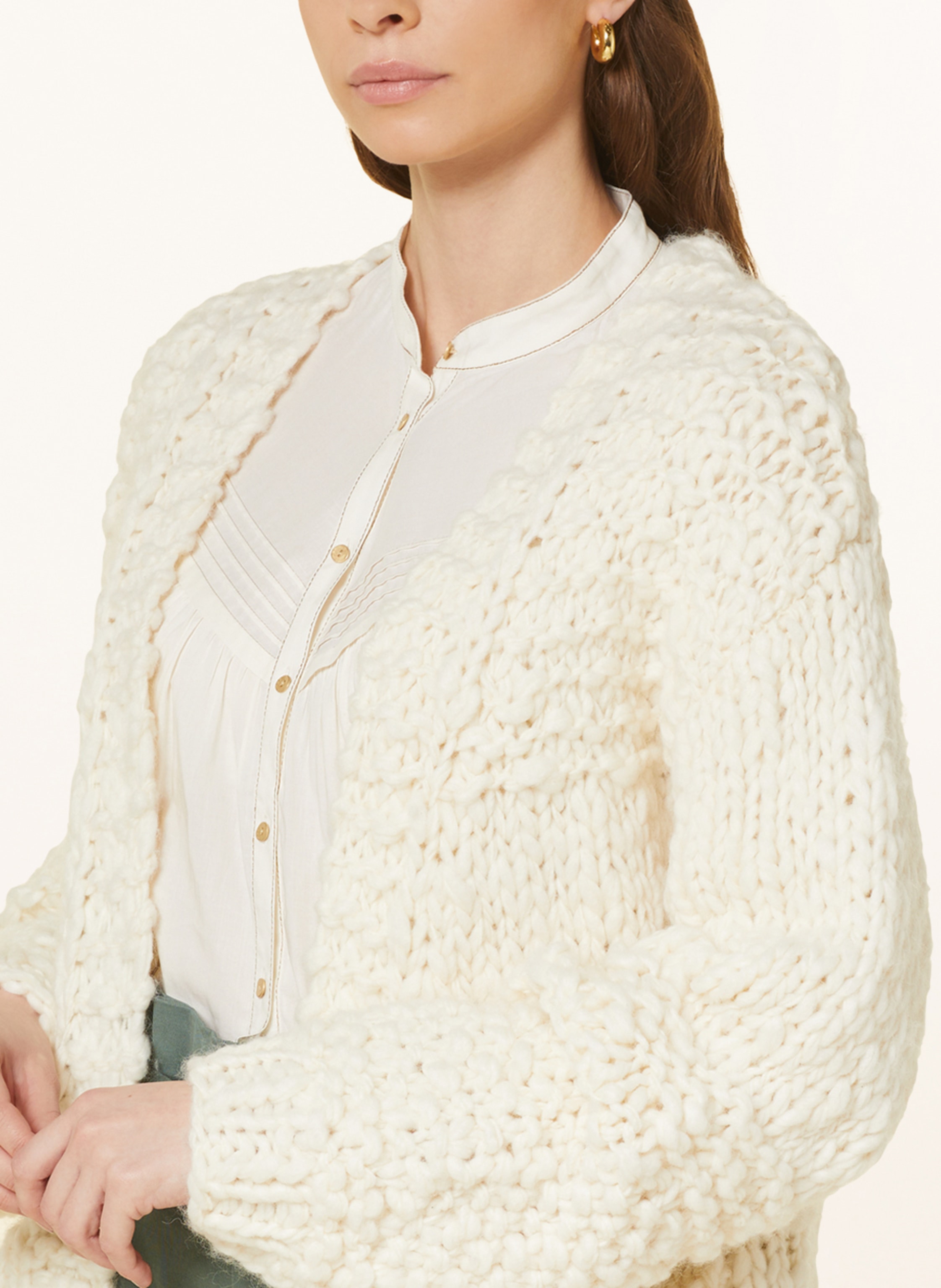 Thumbnail - Scotch & Soda Oversized-Strickhülle weiss