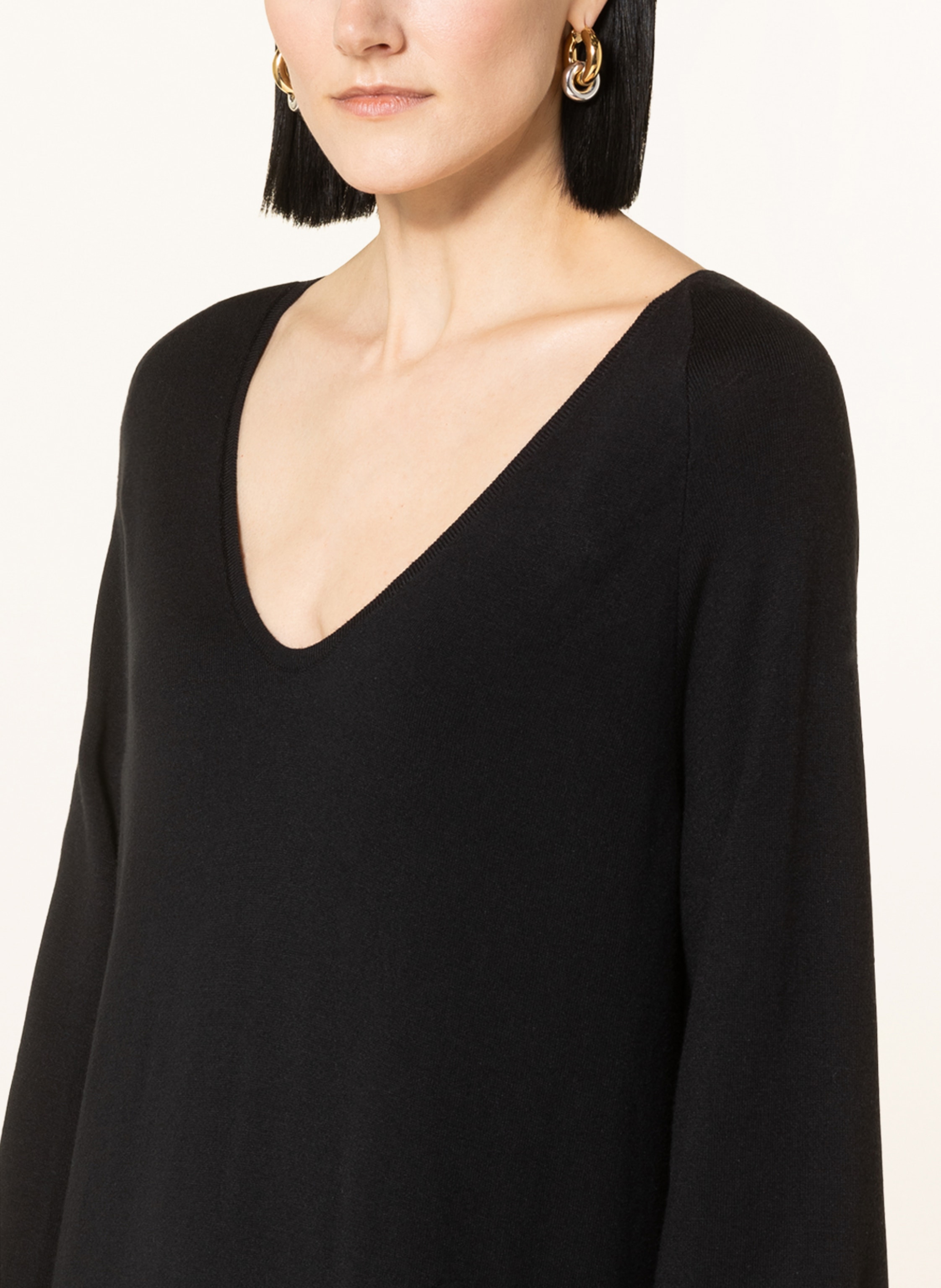 Thumbnail - Black Palms Strickkleid Kenza schwarz