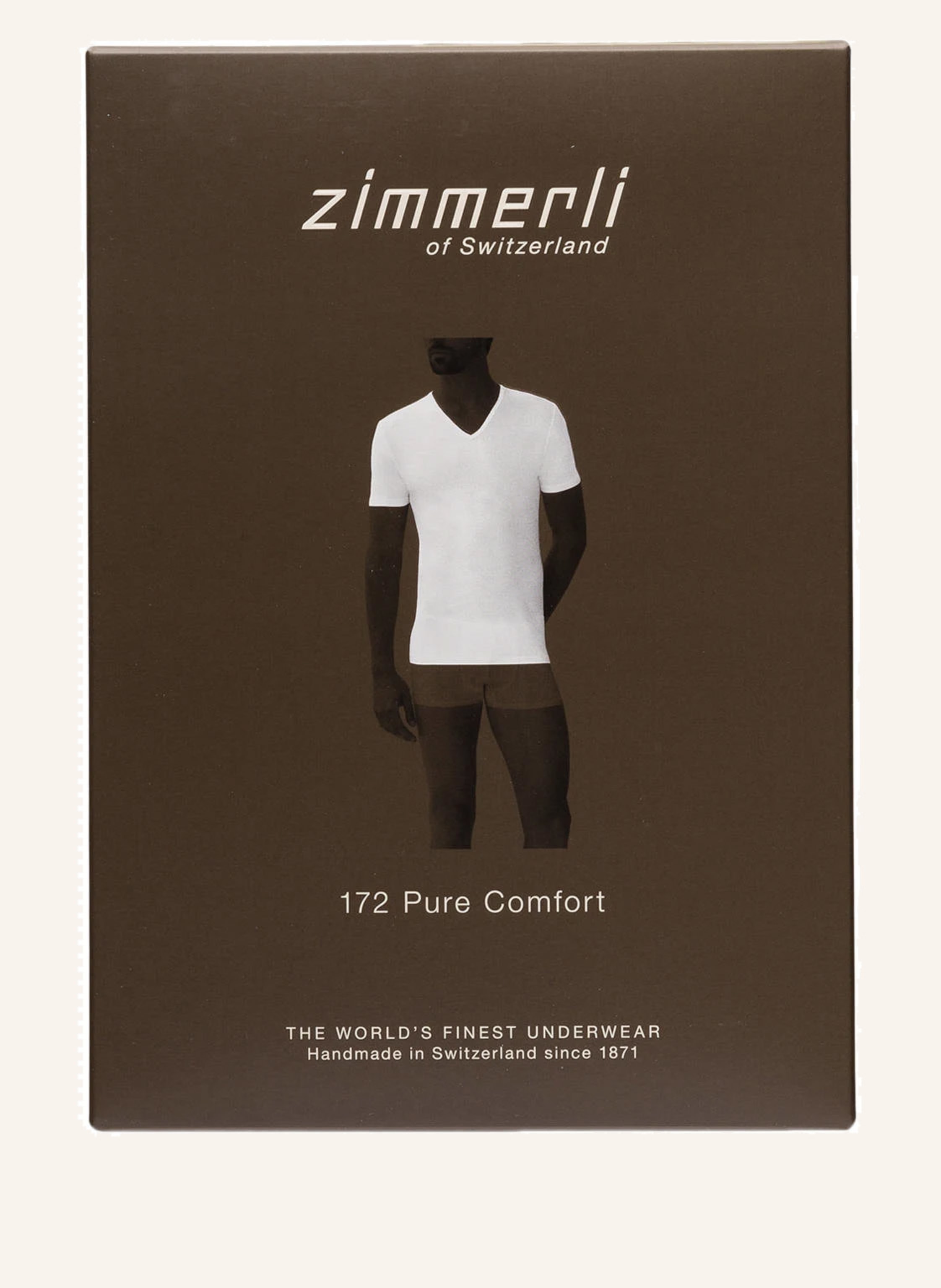 Thumbnail - Zimmerli V-Shirt Pure Comfort weiss