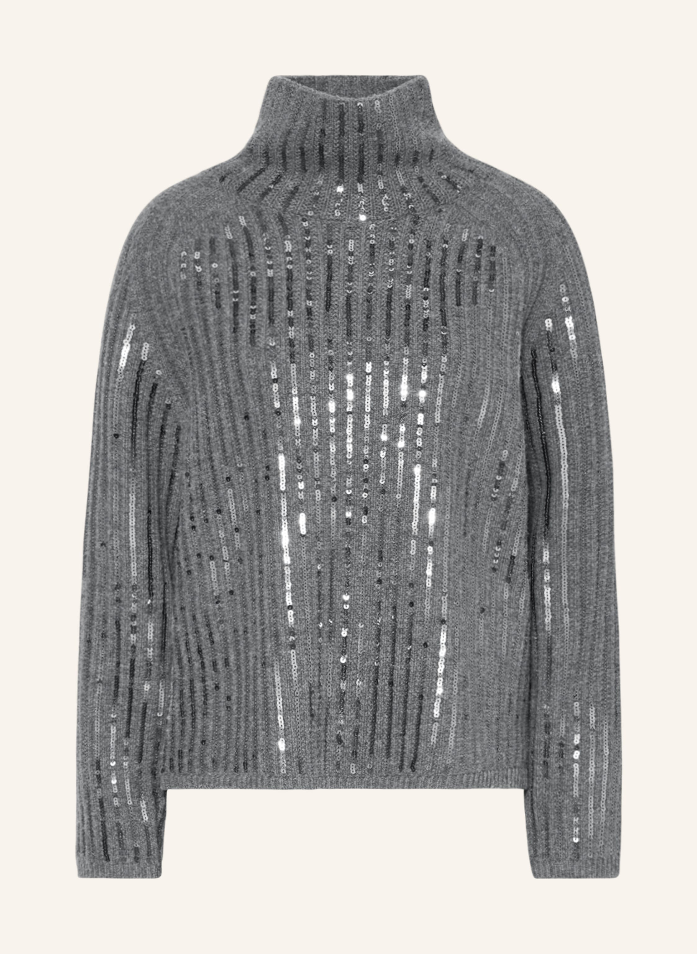 DOROTHEE SCHUMACHER Pullover mit Cashmere und Pailletten in grau