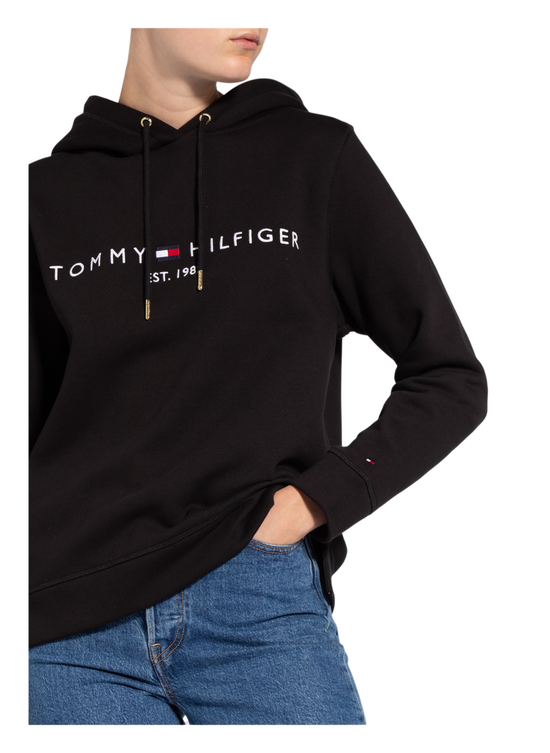 Tommy Hilfiger Hoodie Essential schwarz – Bild 2